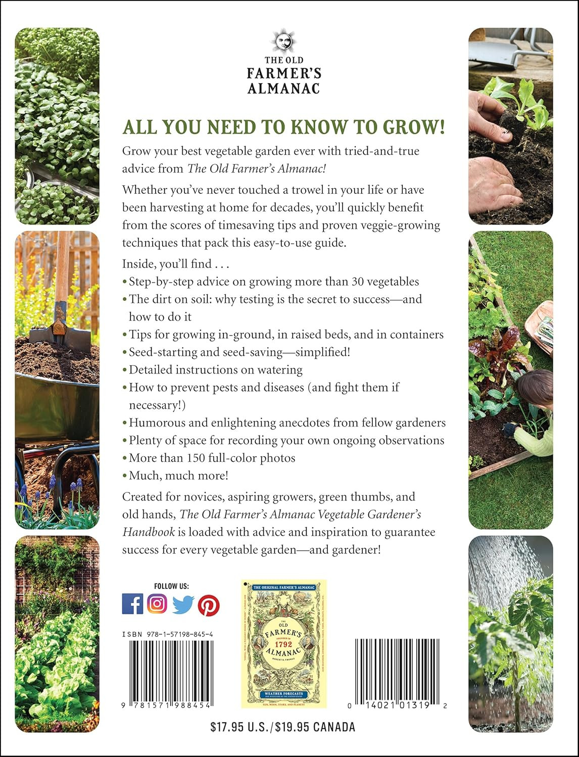 The Old Farmer’s Almanac Vegetable Gardener’s Handbook: Essential Step-by-Step A