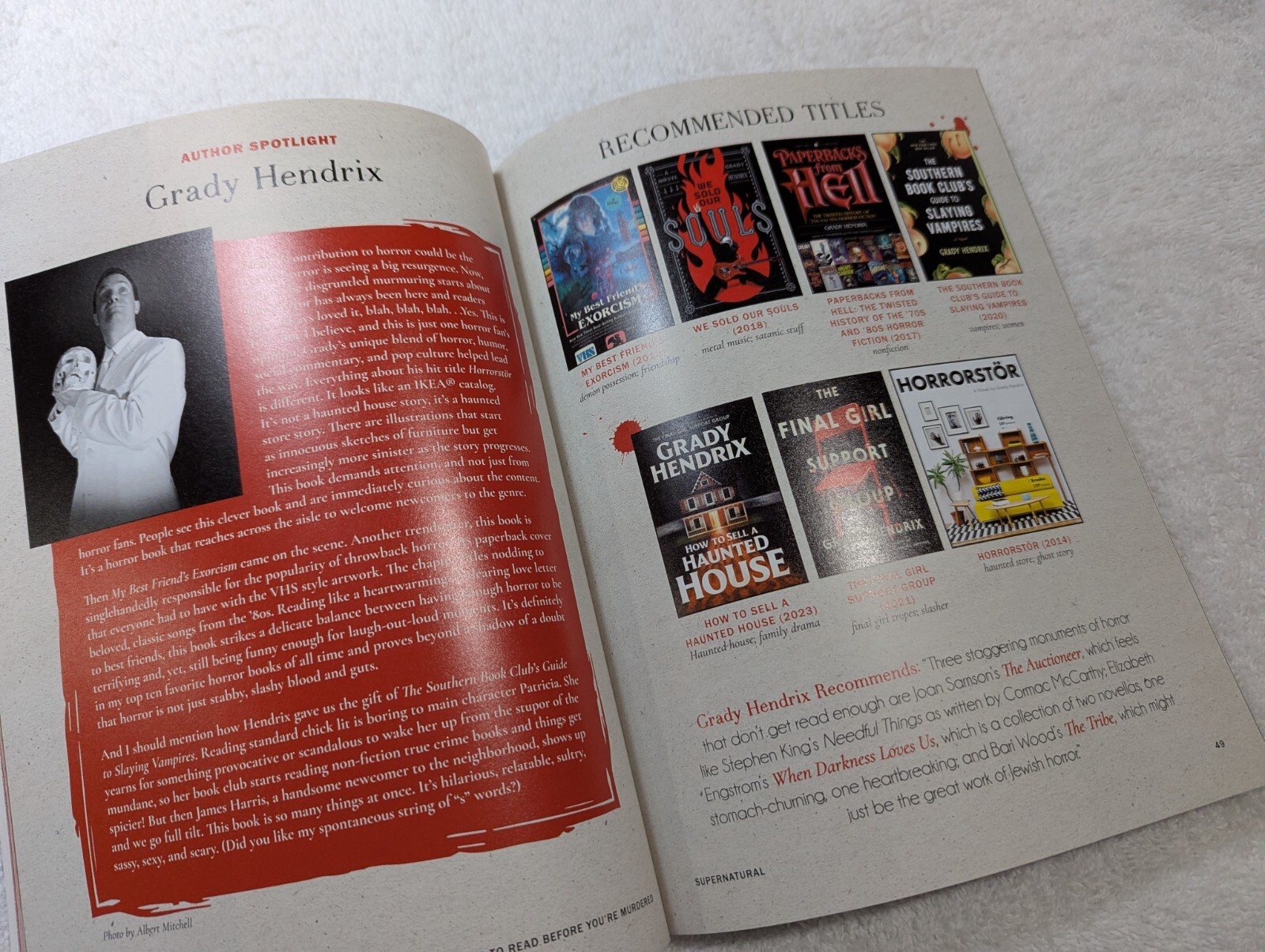101 Horror Books To Read Before You’re Murdered Sadie Hartmann * signed *