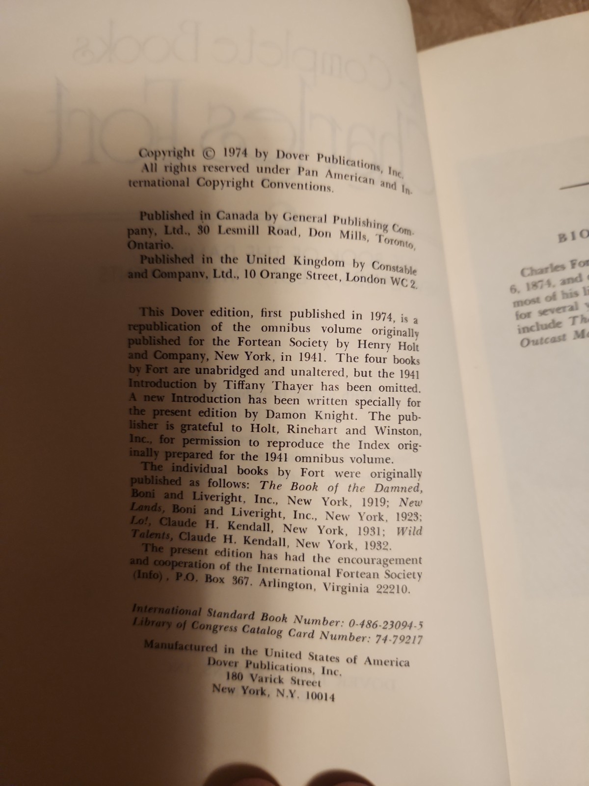 The Complete Books of Charles Fort: Book of Damned, New Lands, Lo!, Wild Talents
