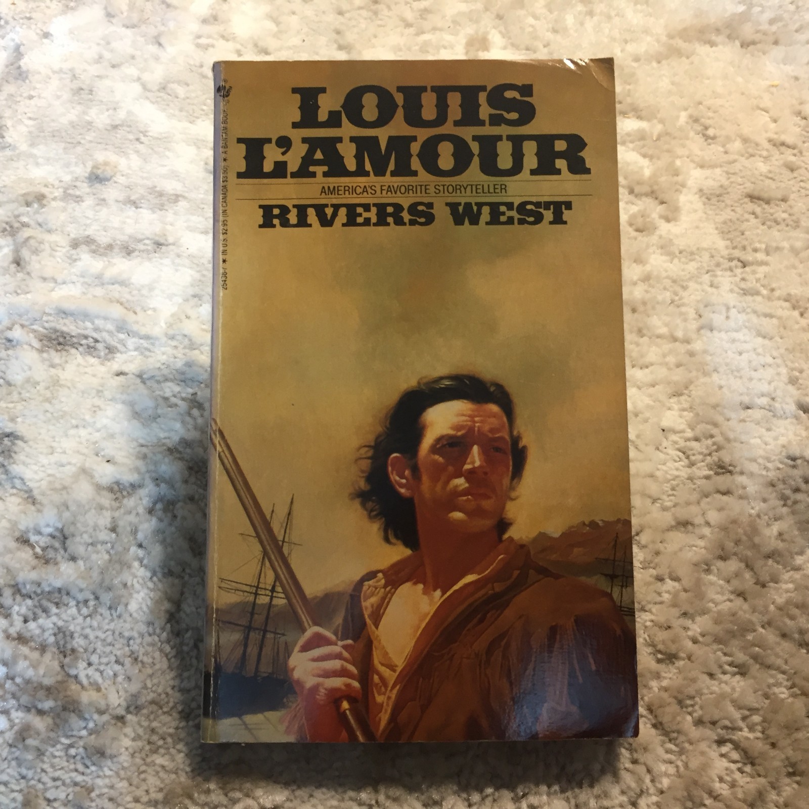 Rivers West Louis L’Amour 1975 Bantam Steamboat Building Louisiana Purchase Book