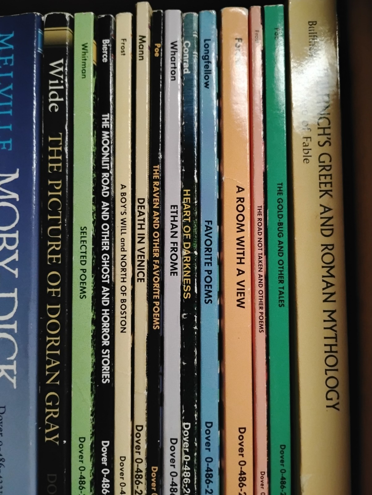 Lot of 34 Dover paperbacks, classics Twain, Dracula, Moby-Dick and more