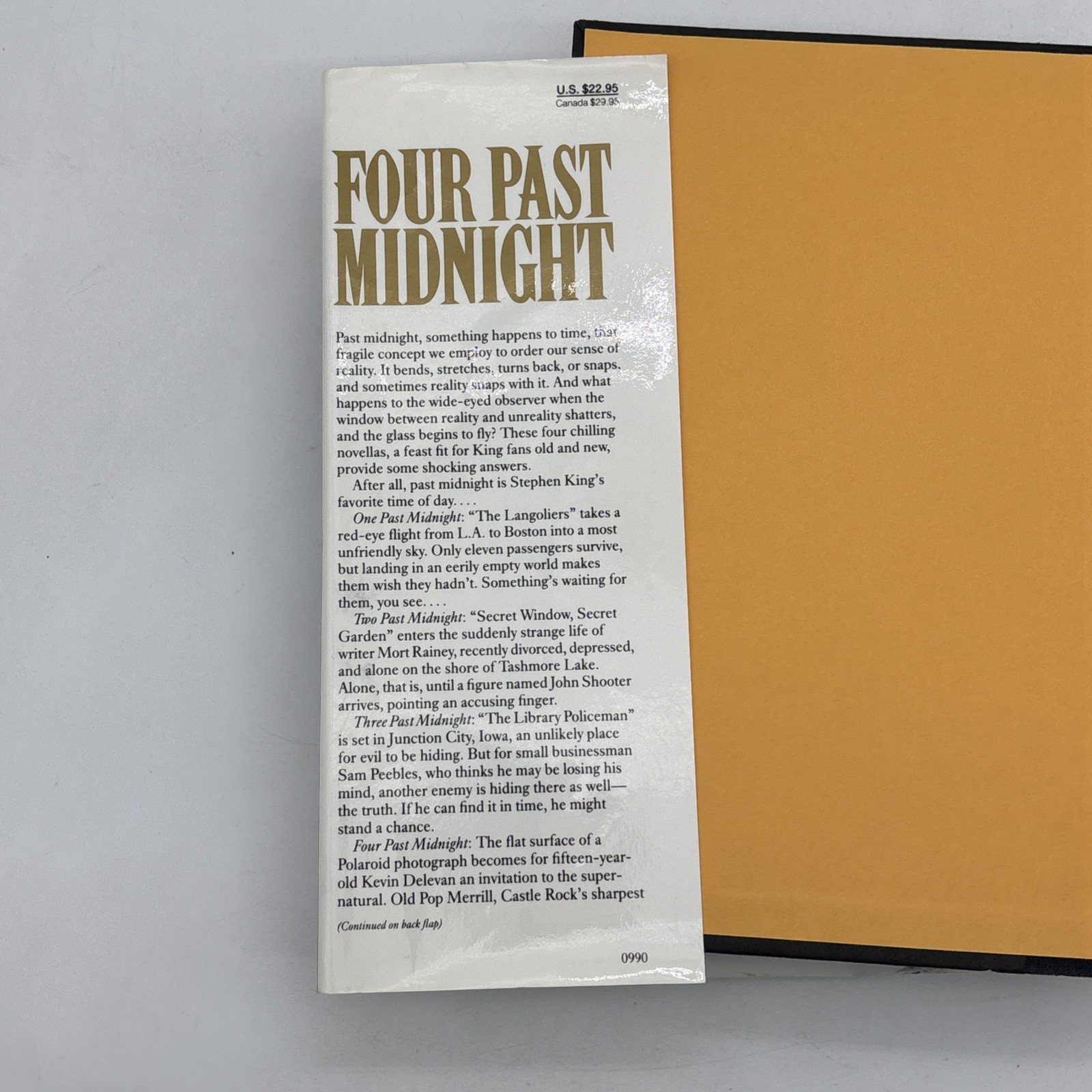 Four Past Midnight by Stephen King True 1st Edition First Printing 1990 HCDJ