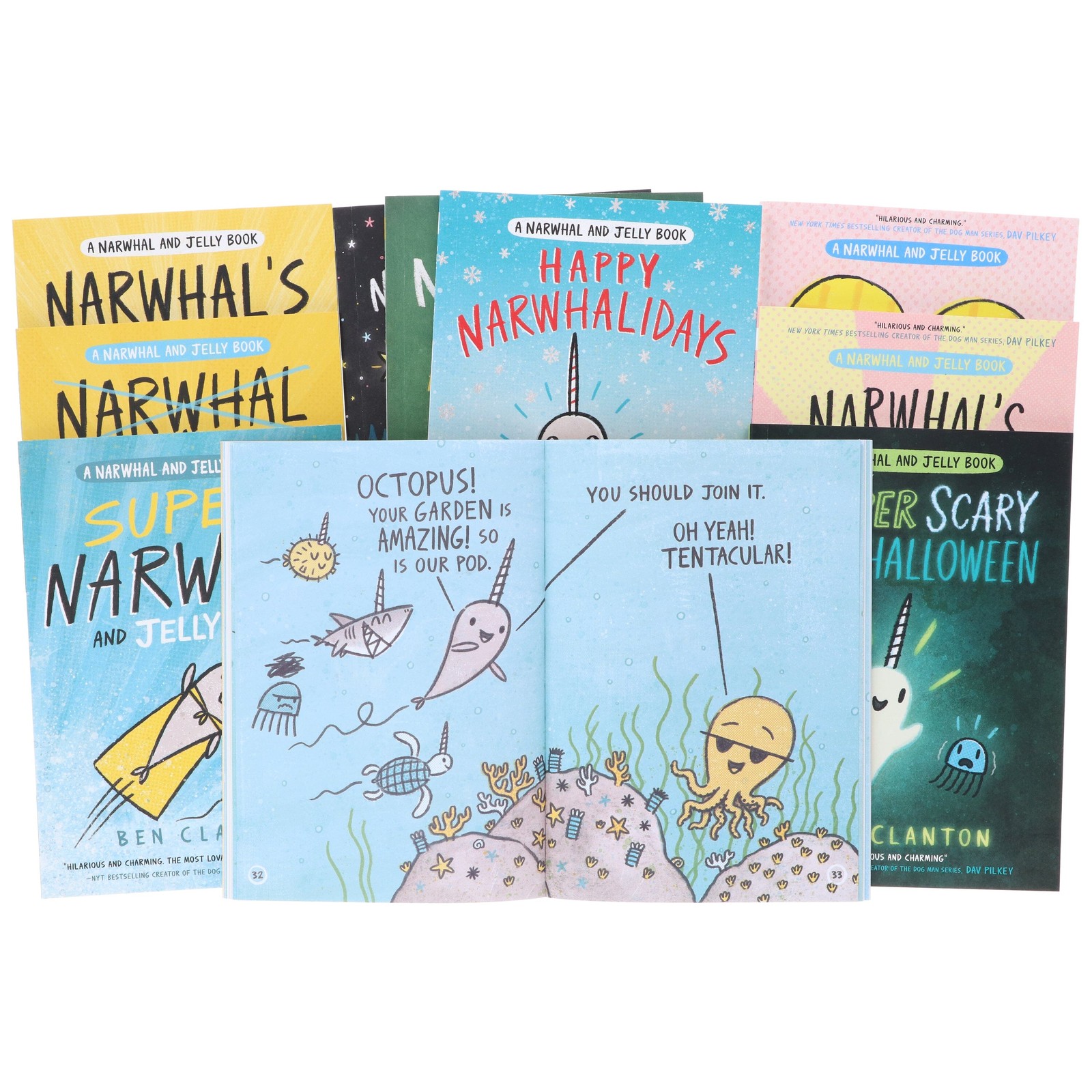 Narwhal and Jelly Series By Ben Clanton 10 Books Collection Set – Ages 4-8 – PB
