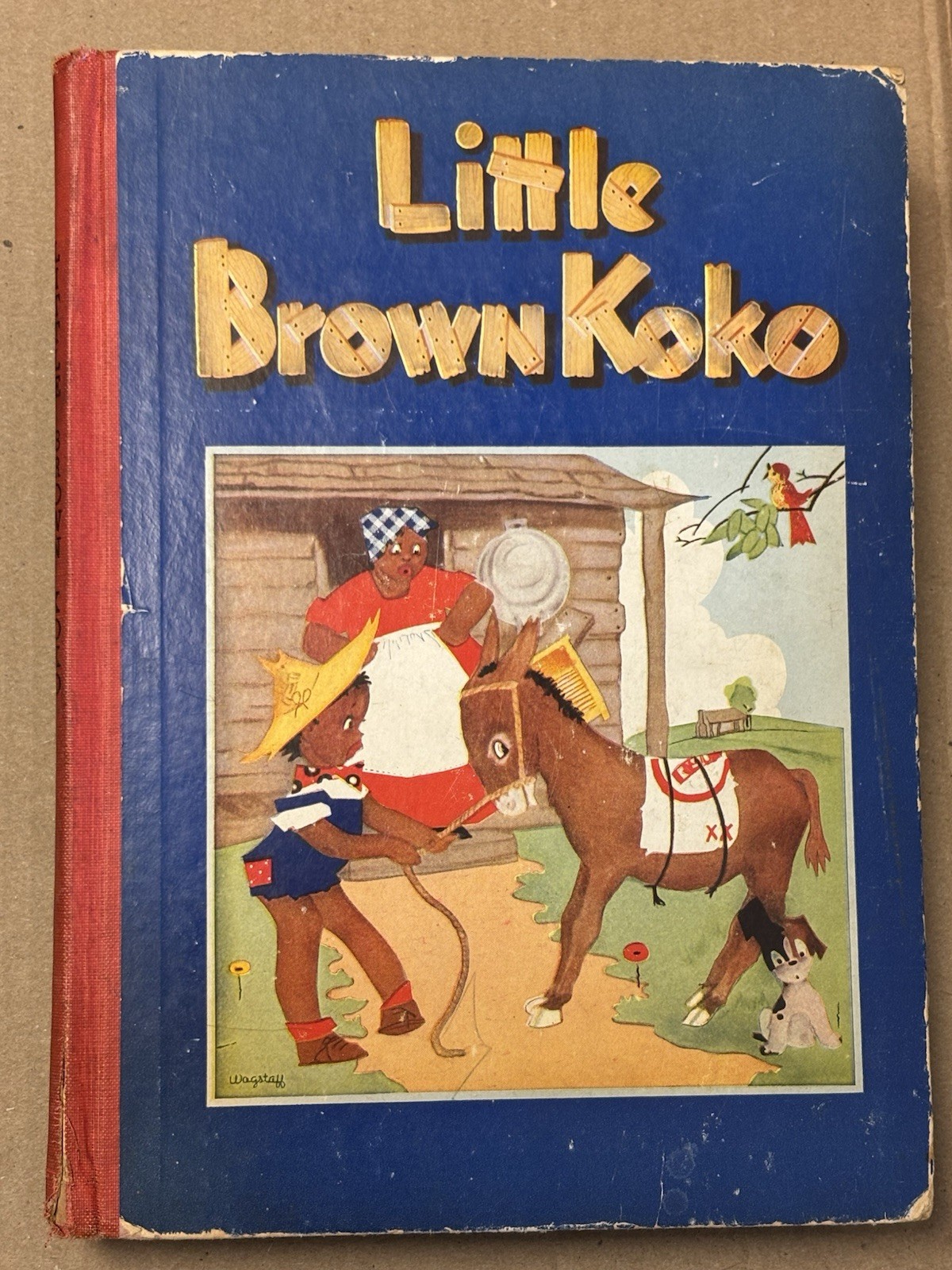Vintage Little Brown Koko 1940 Children Book Blanche Seale Hunt Rare Americana