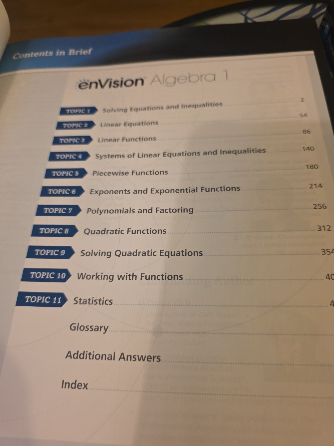 enVision Algebra 1 Teacher’s Ed. Volume 1 & 2 2018