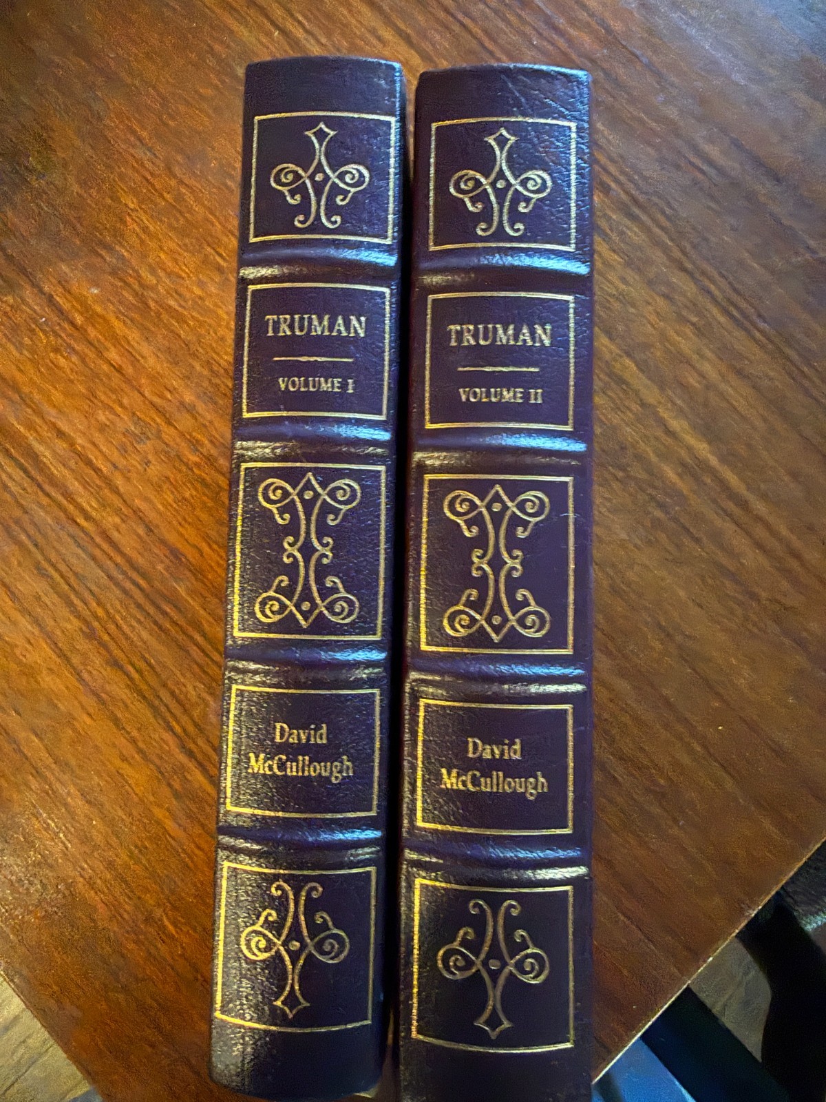 Truman by David McCullough – Easton Press – Volume I & II Complete Set LN