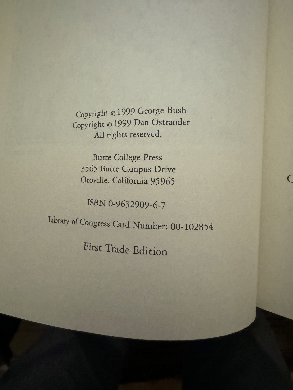 “Read My Lips: No New Taxes” Daniel Ostrander Hardback Book George Bush 1st Ed