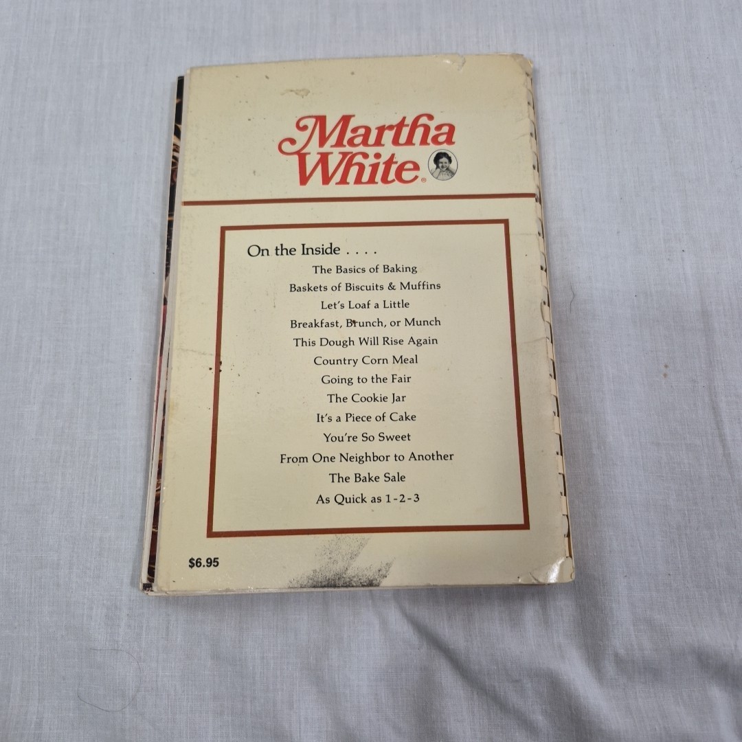 Martha White Southern Baking Book, Spiral Bound , Vintage 1983, 6″ X 8.5″