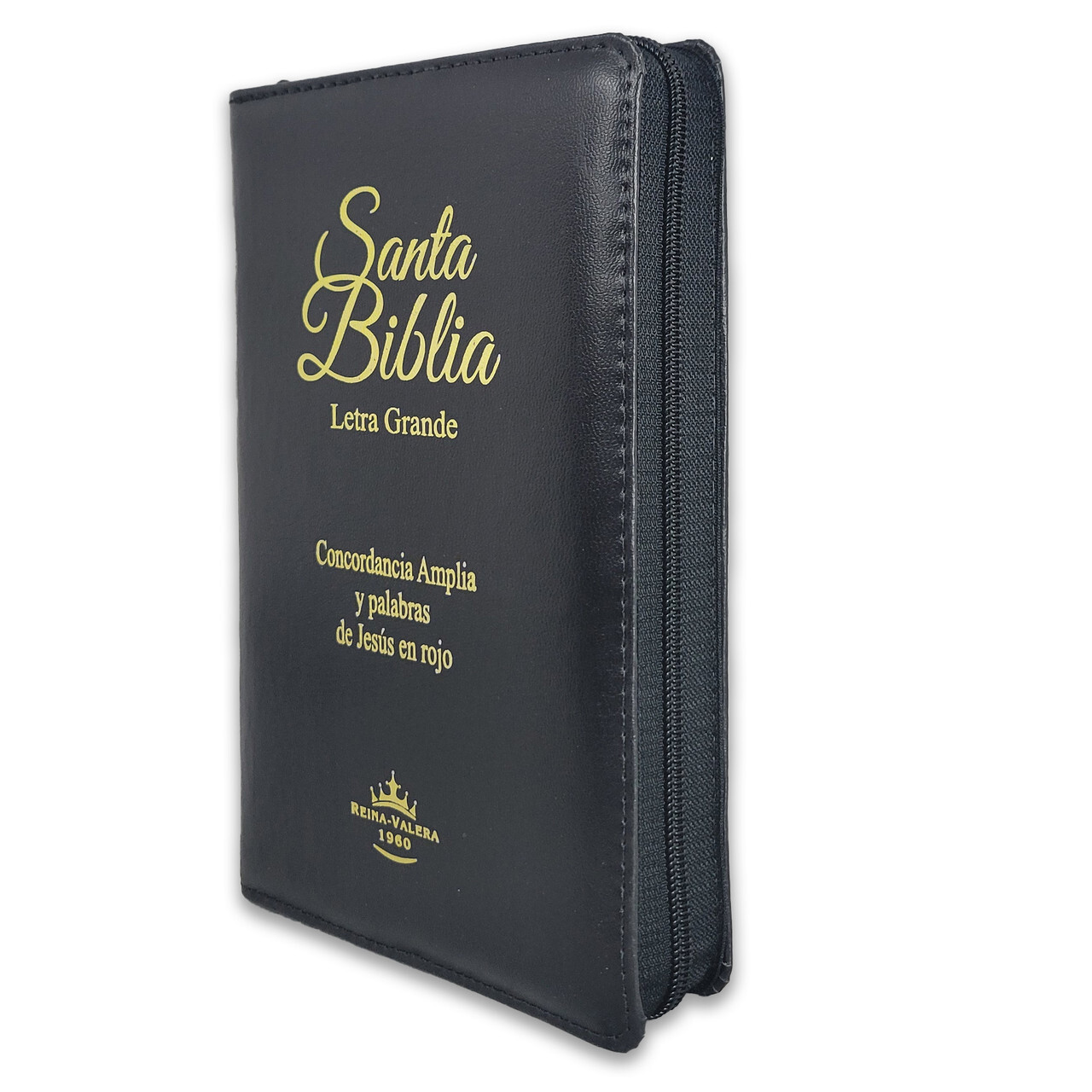 Biblia Letra Grande con Cierre y Concordancia Amplia RV1960 negro con indice