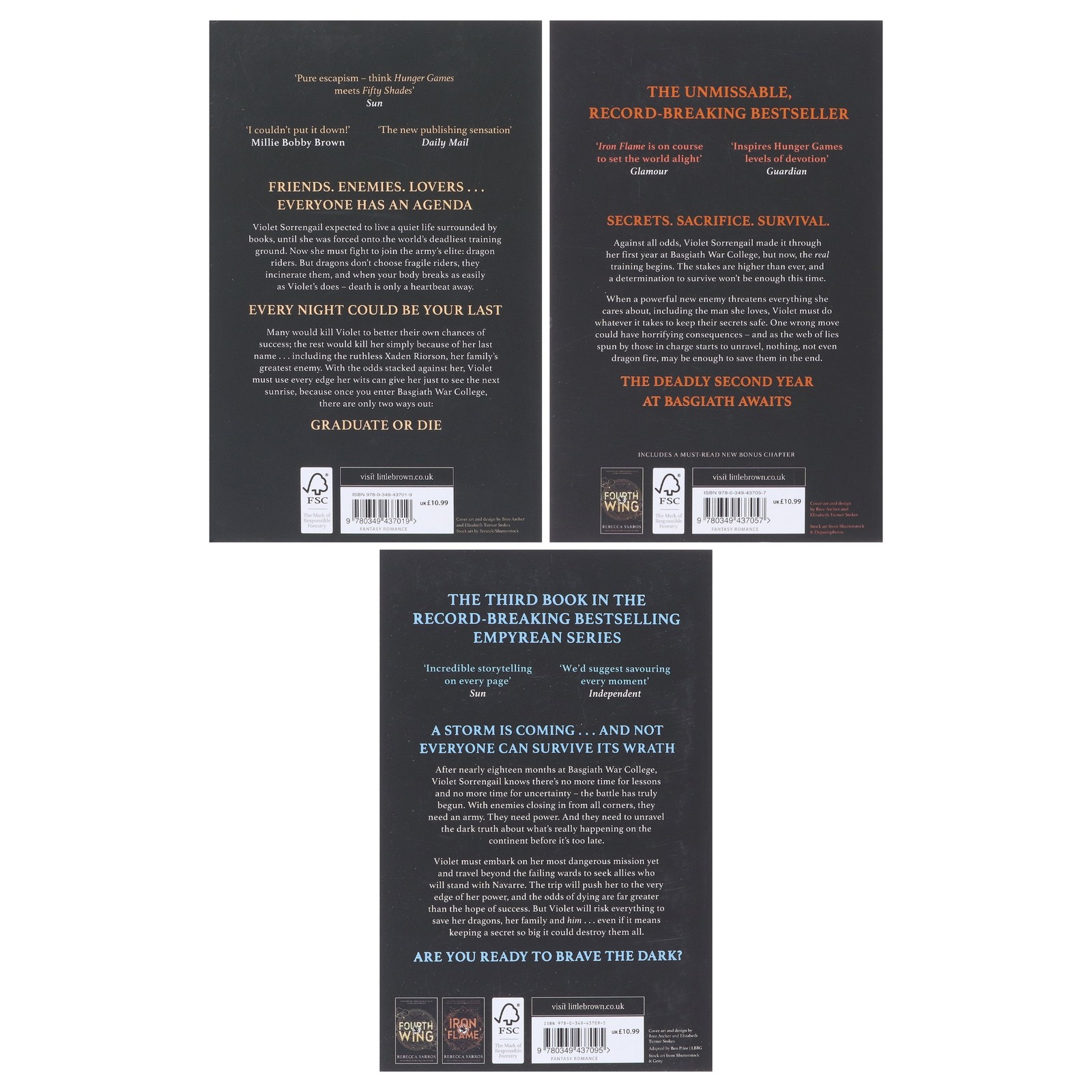 The Empyrean Series by Rebecca Yarros: 3 Books – Fiction – Paperback