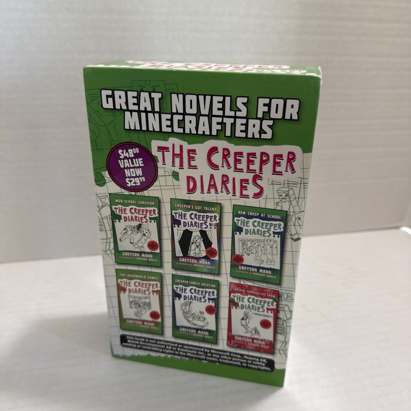 Diaries for Fans of Creepers Box Set Six Unofficial Adventures for Minecrafters