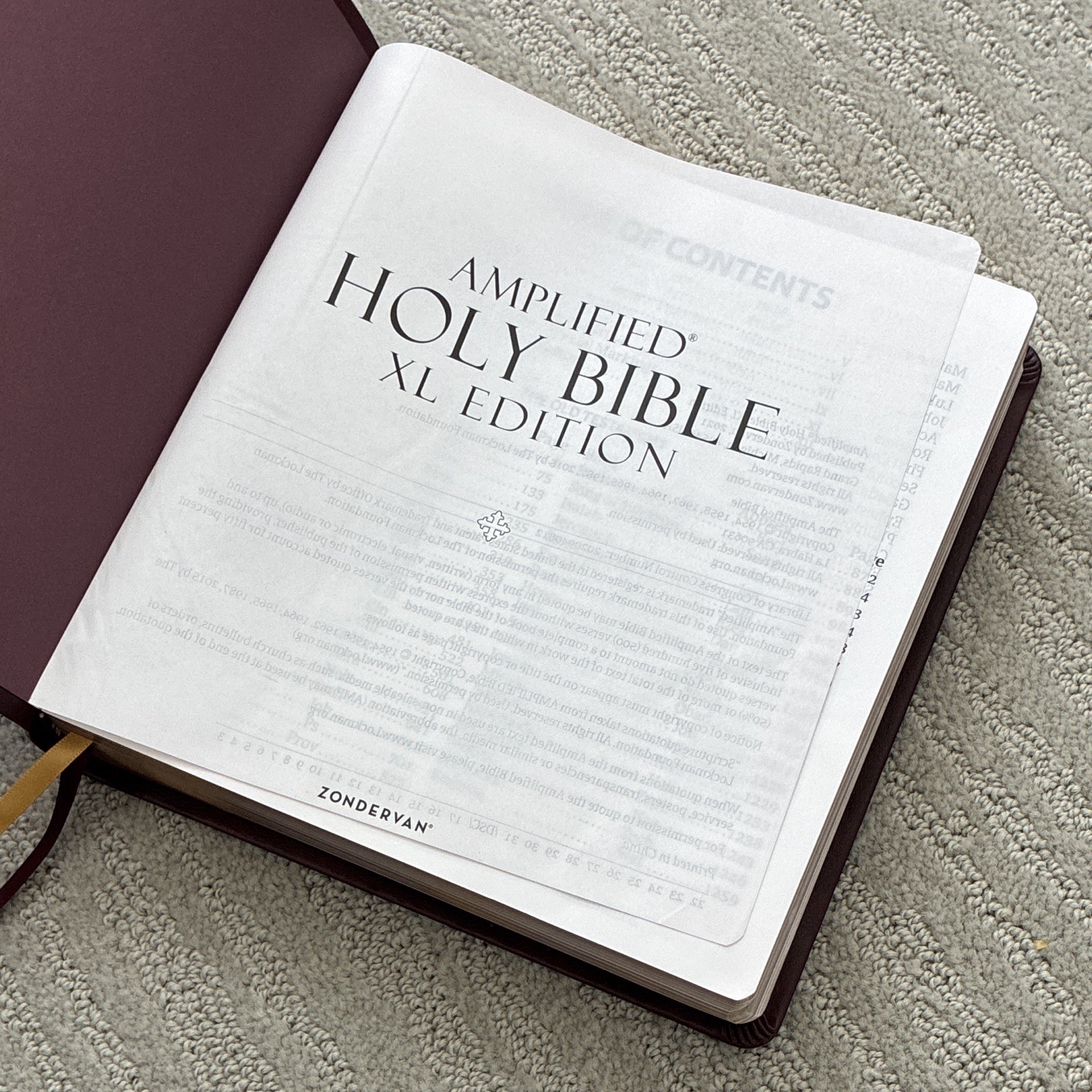 Zondervan Amplified Holy Bible XL Edition, Leather, English