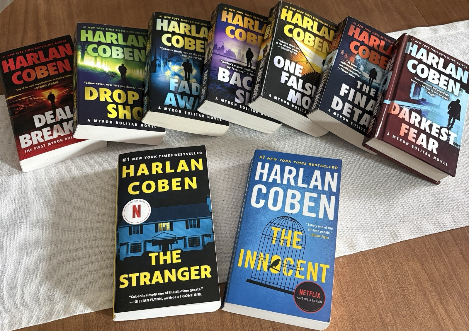 Harlan Coben Lot of 10 Books
