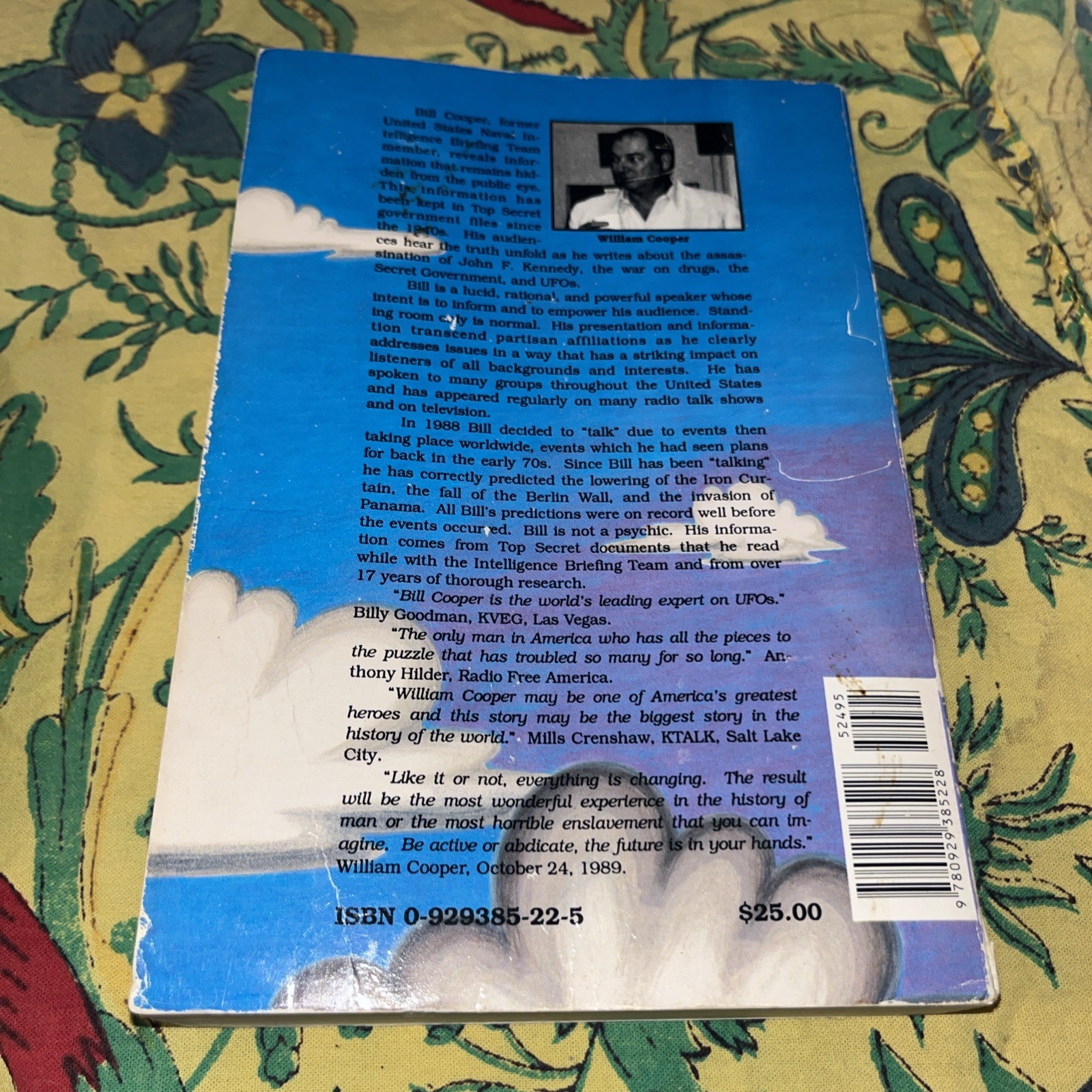 Behold Pale Horse William Cooper 1991 Protocol Zion CFR RARE Glossy Unrevised