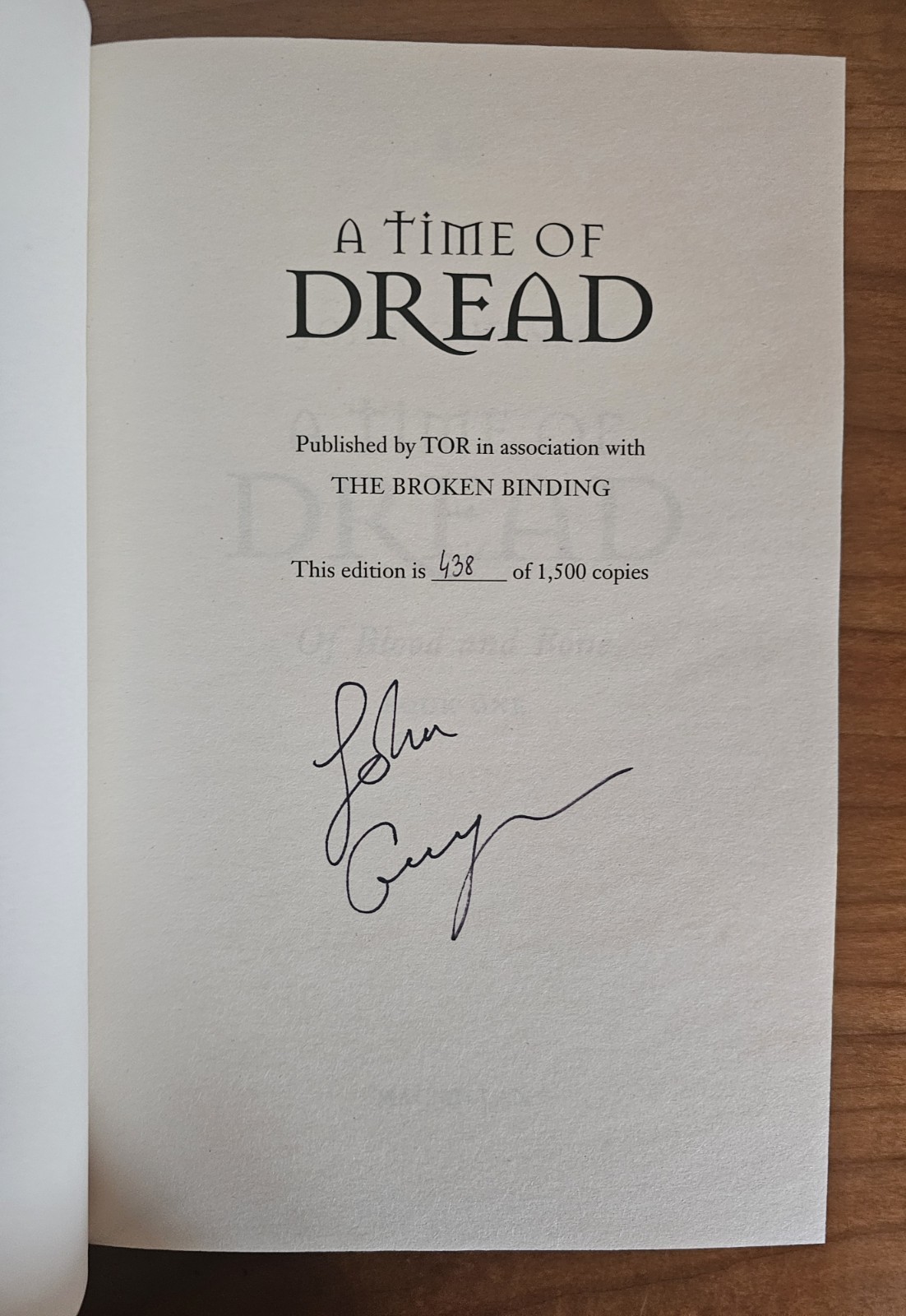 Broken Binding Of Blood And Bone Trilogy John Gwynne Signed Numbered Ltd