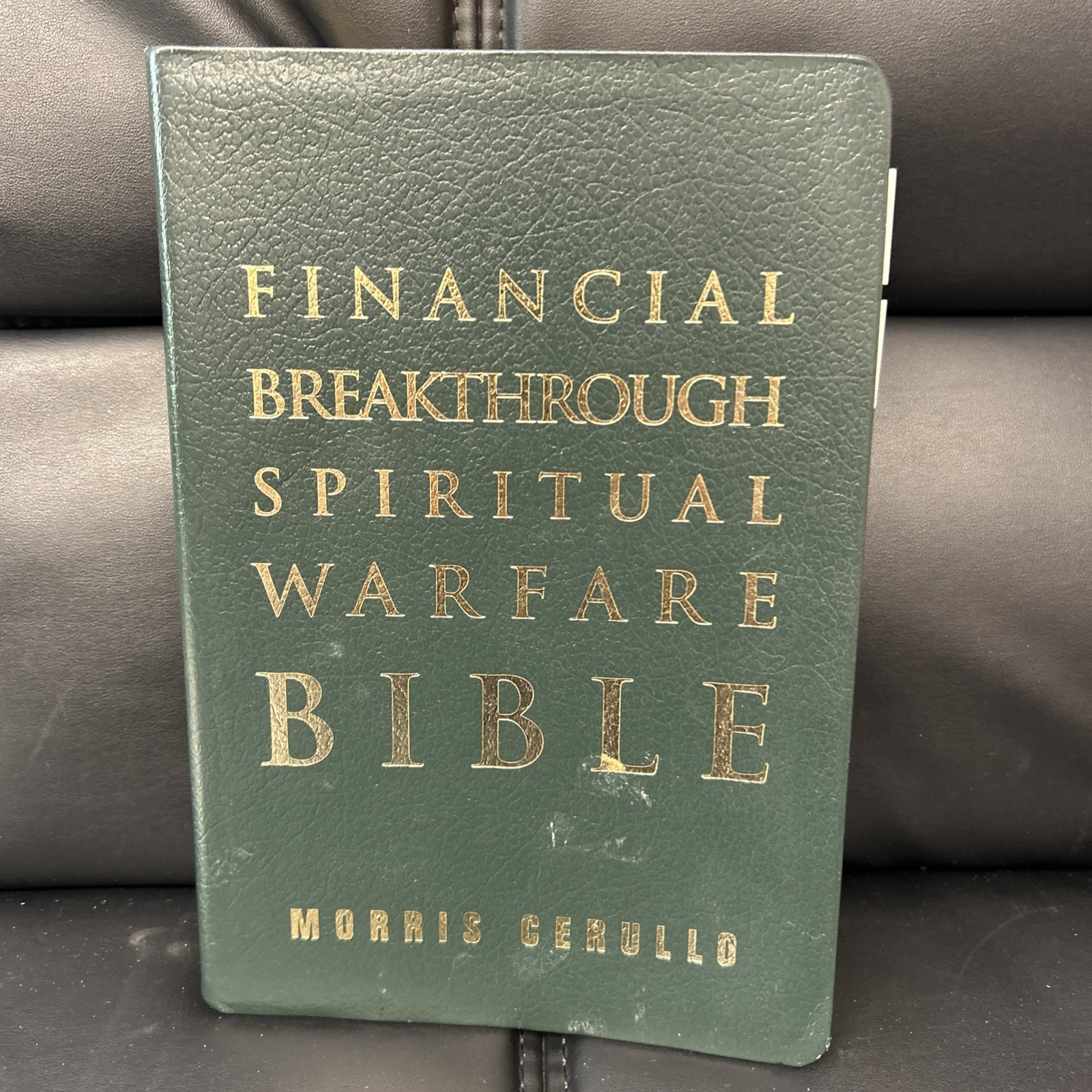Financial Breakthrough Spiritual Warfare Bible KJV Bonded Leather Morris Cerullo