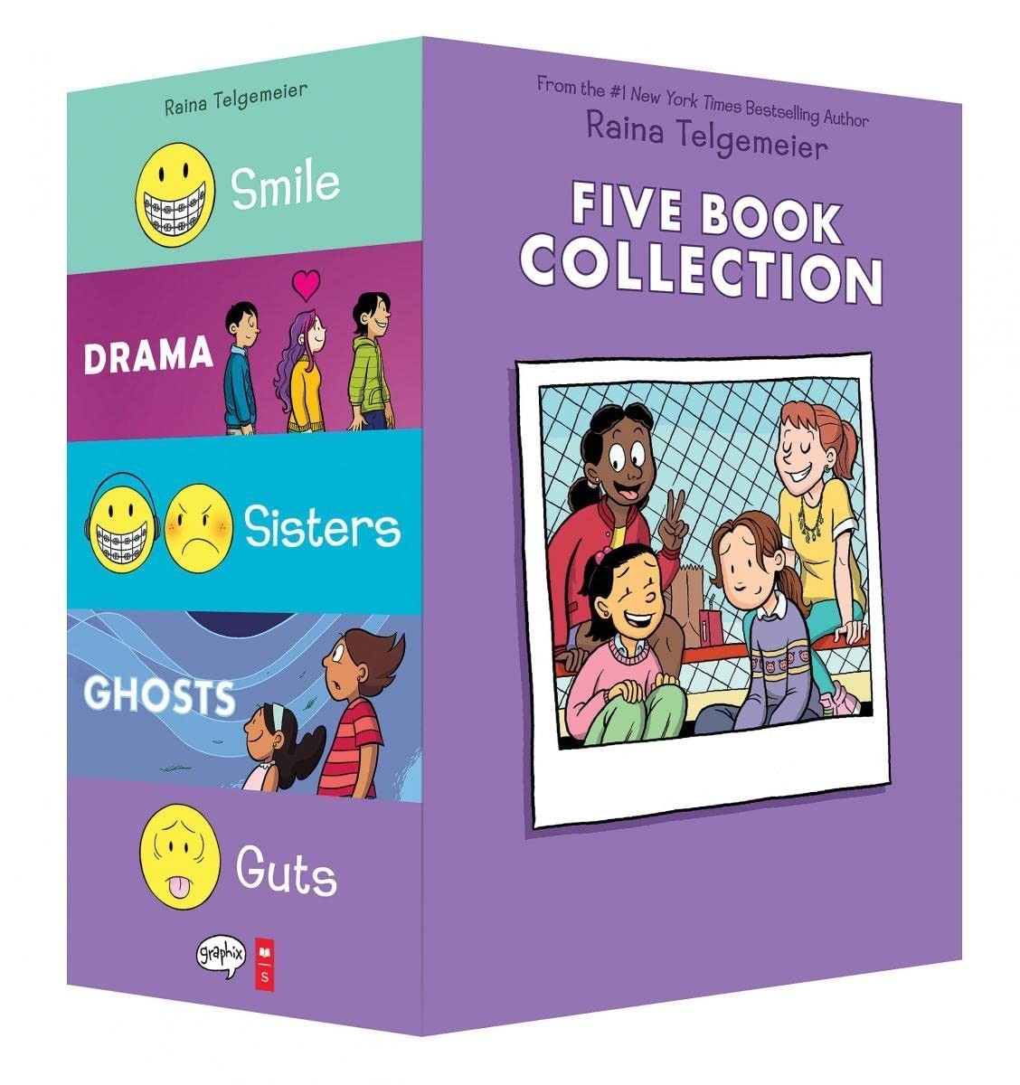 Raina Telgemeier 5 Book Collection Box Set Children’s Books