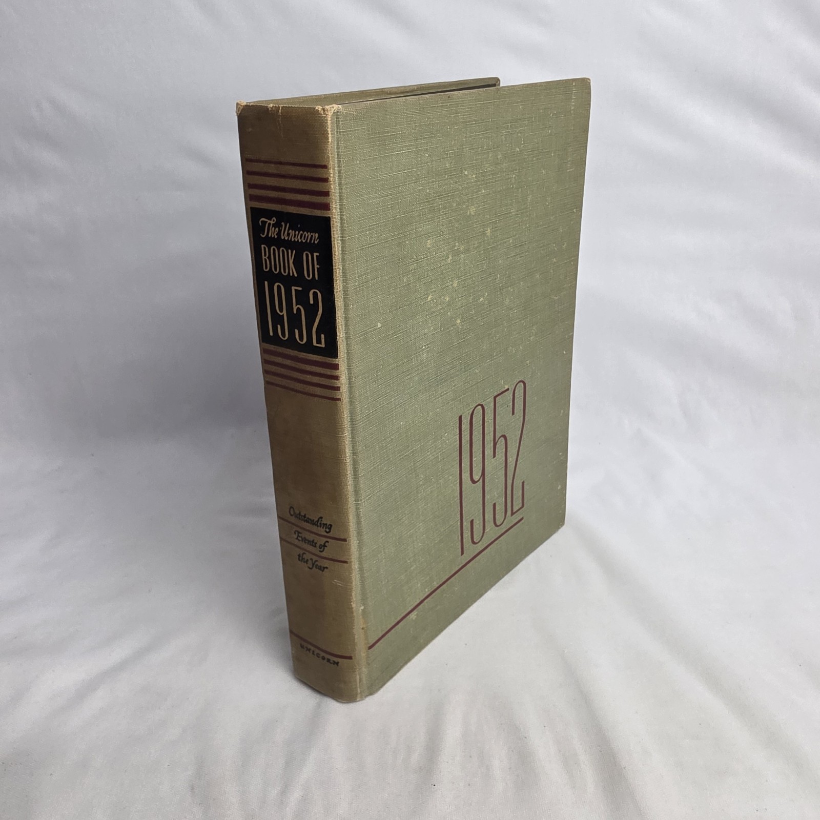 The Unicorn Book Of 1952 Outstanding Events of the Year By Joseph Morse 1953
