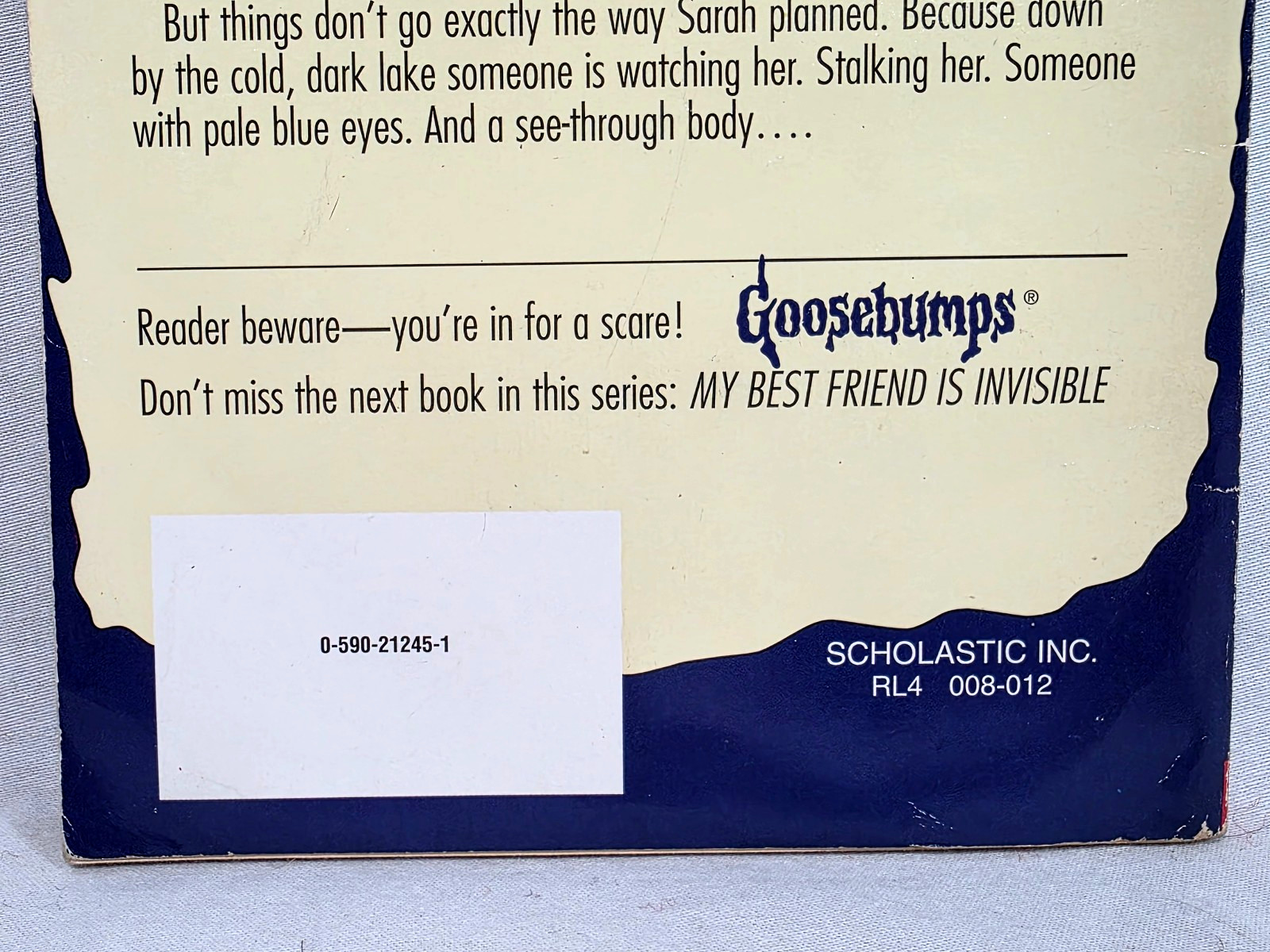 Vintage Goosebumps R L Stine Curse of Camp Cold Lake Scholastic 1st Print 1997