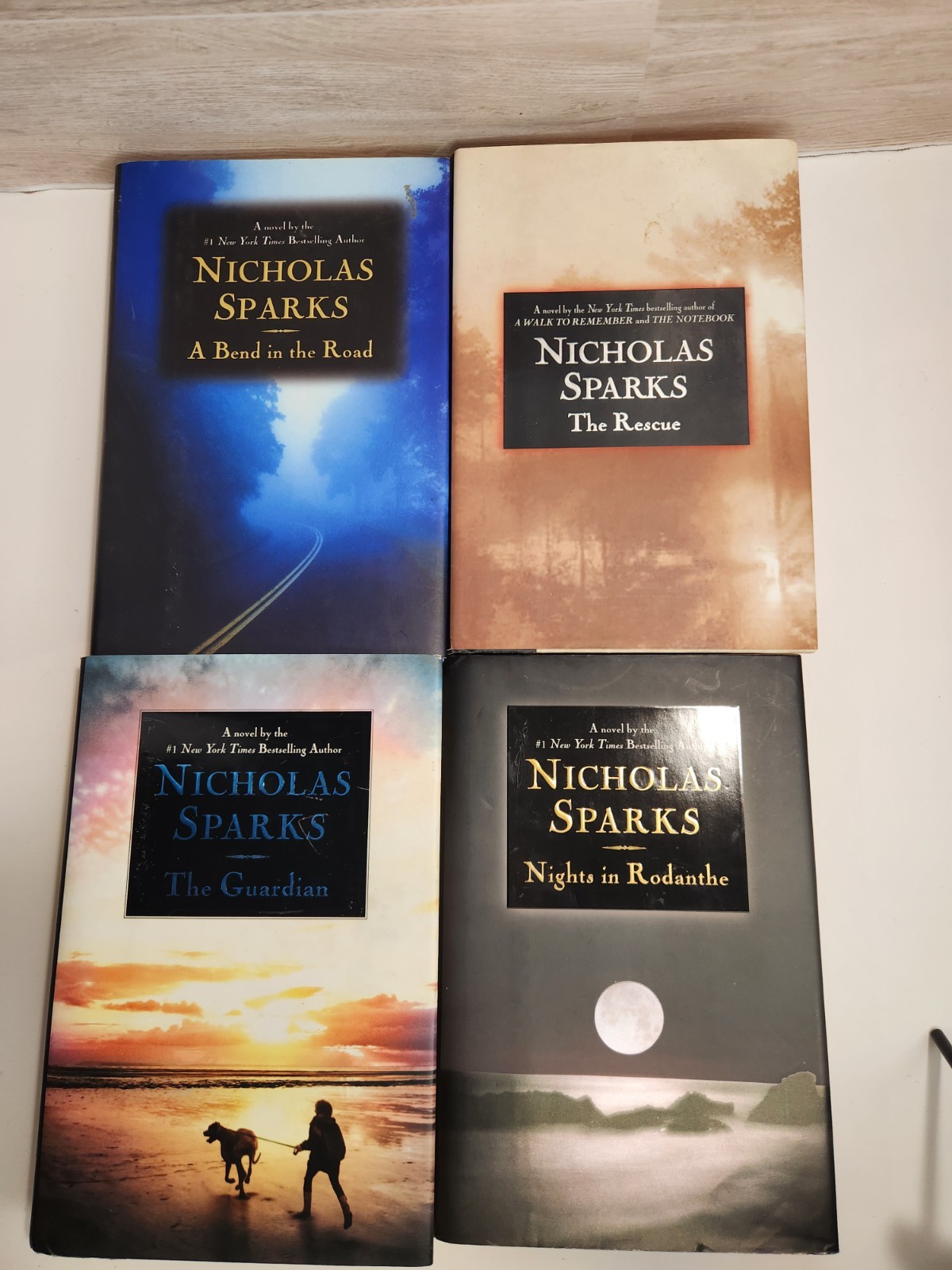 Nicholas Sparks Hardcover Book Lot of 4 w/ Dust Jackets 1st editions-GREAT