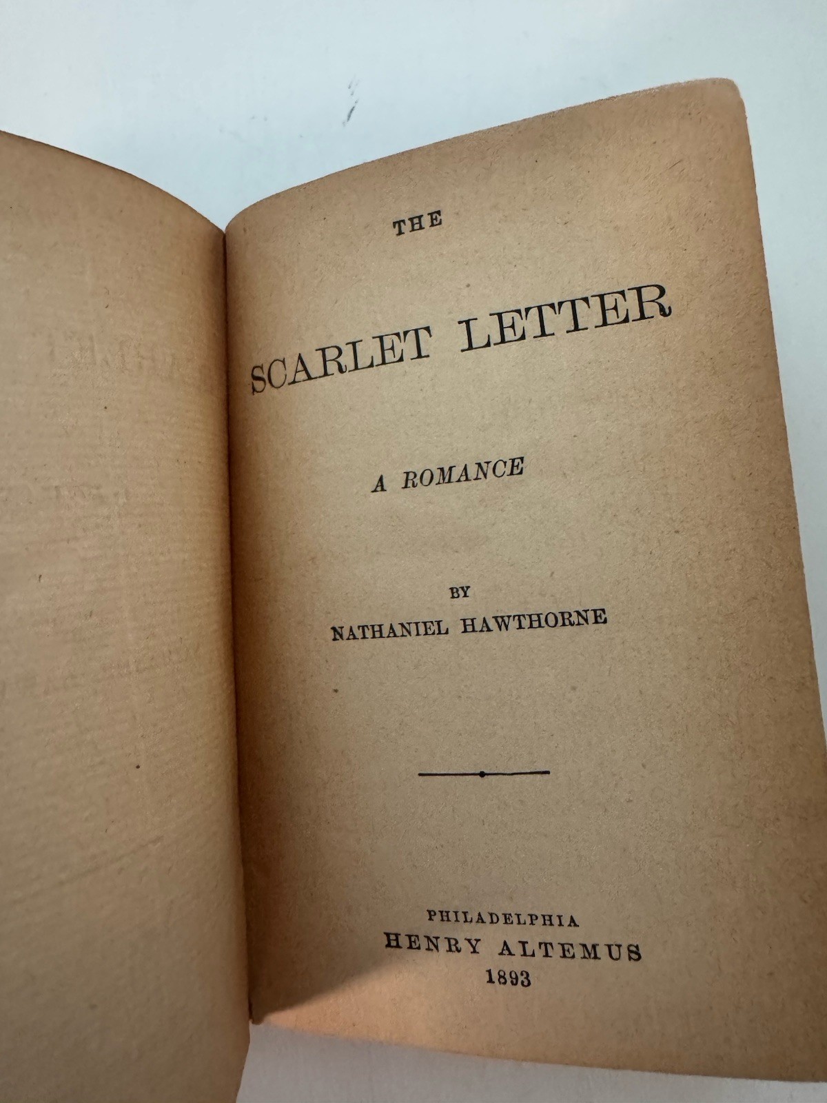 The Scarlet Letter Nathaniel Hawthorne Hardcover Gilt Warner Press Edition