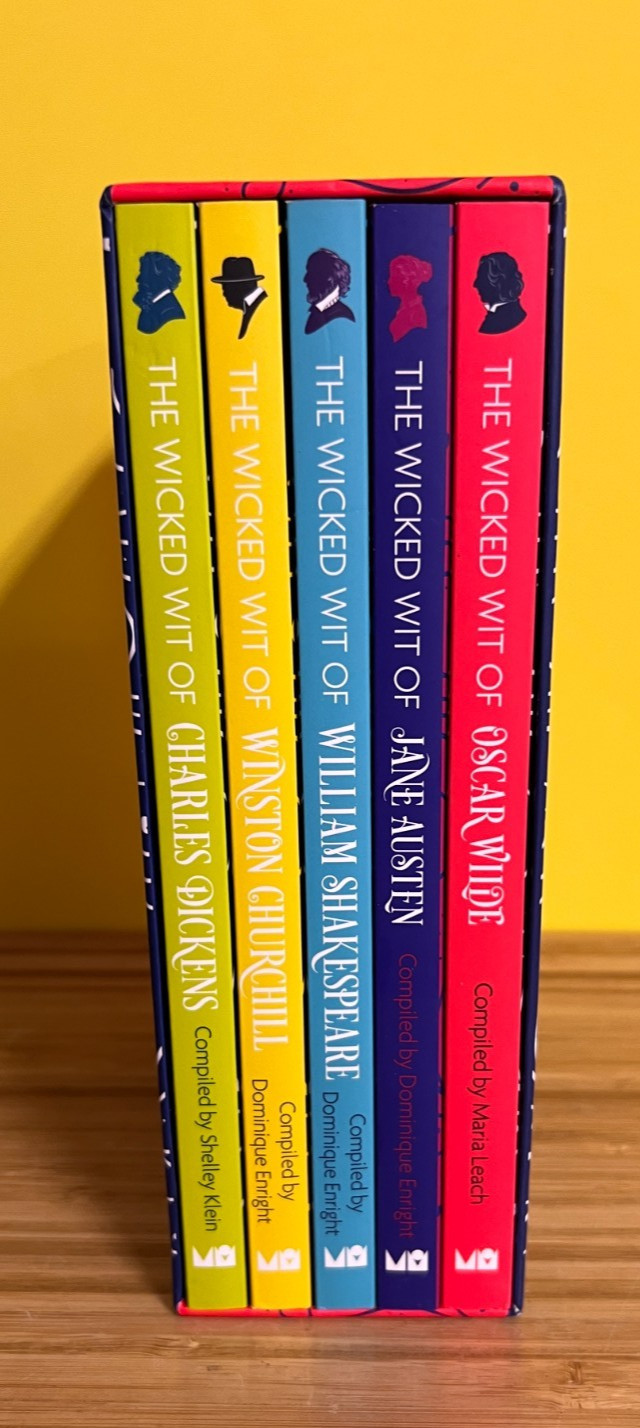 Box set of 5 -Wicked Wit Collection-Shakespeare Churchill Dickens Wilde Austen