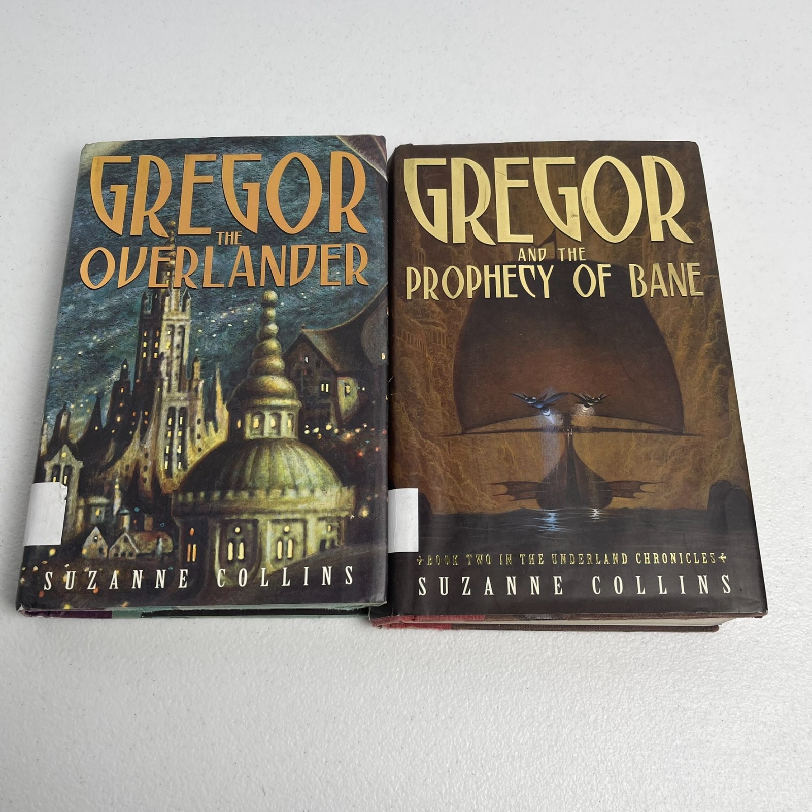 Gregor 2 Book Lot Suzanne Collins HC EX lib