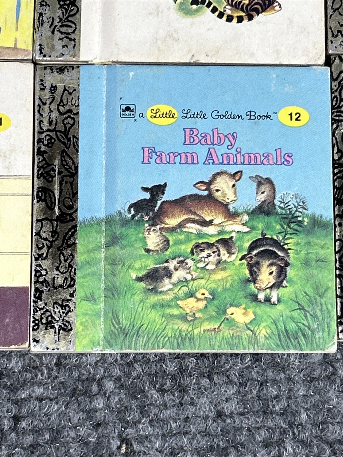 Vintage Lot of 8 Little Little Golden Book Miniatures #2,3,4,6,7,11,12,59