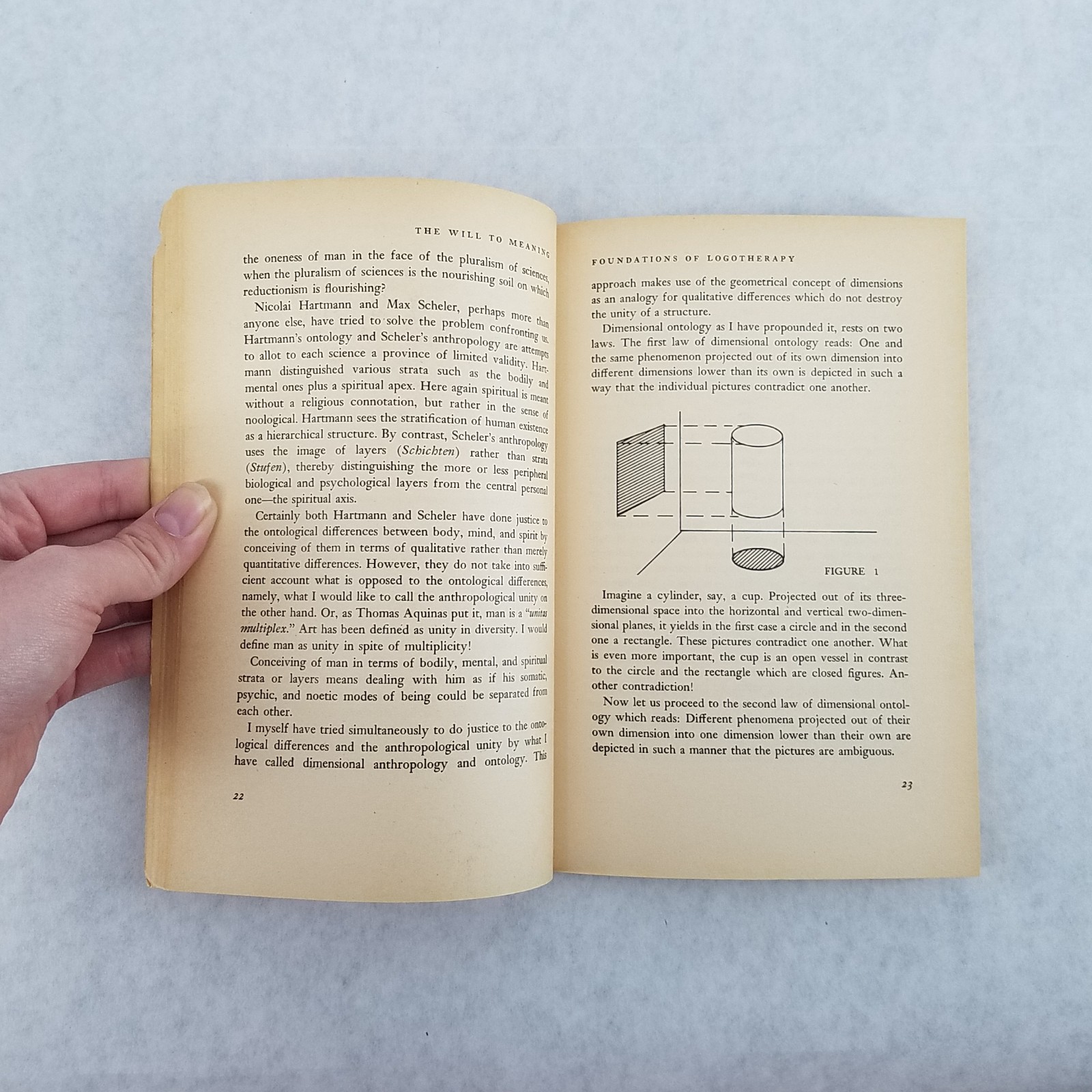 The Will To Meaning – Softcover by Viktor E. Frankl – w/ Original Receipt