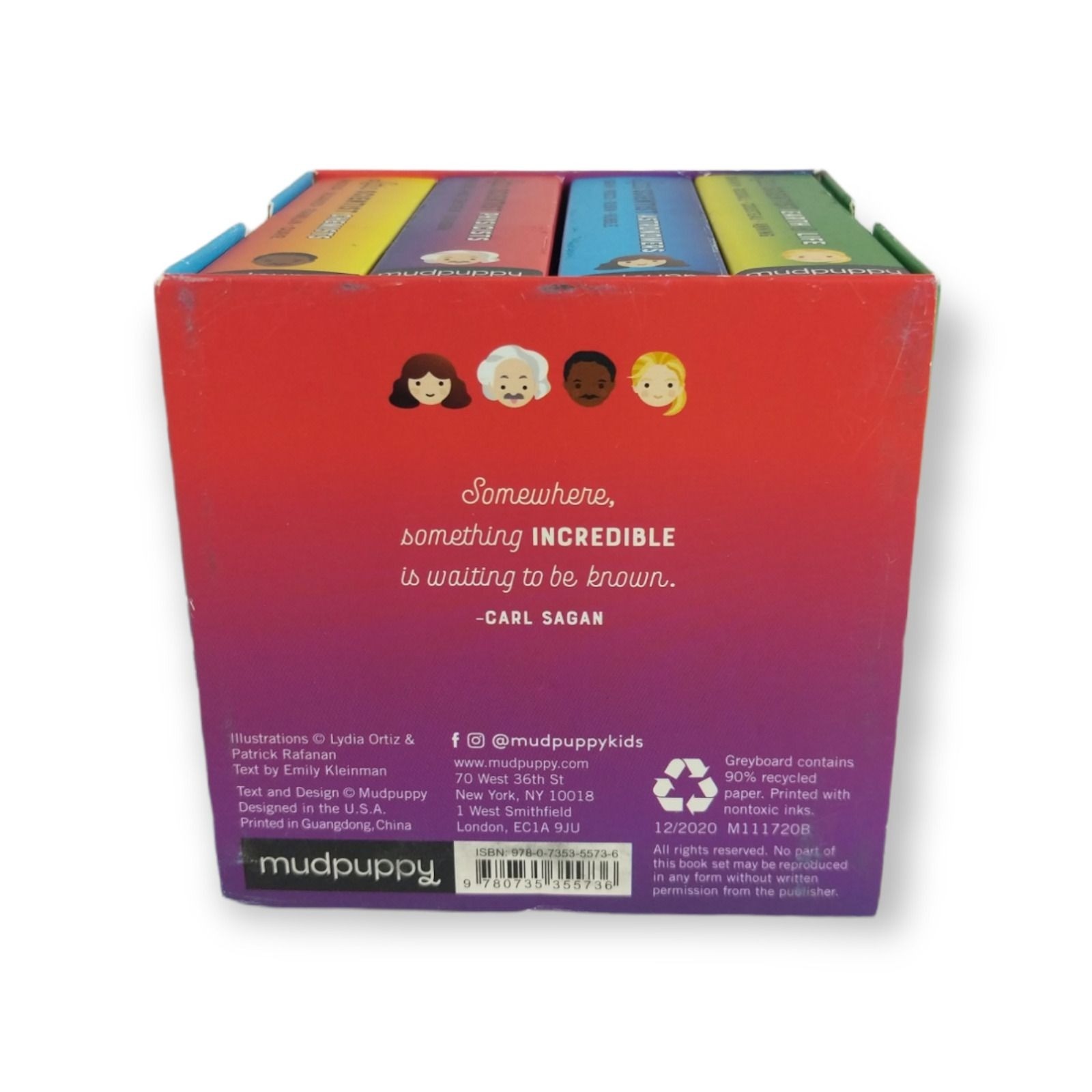 Mudpuppy Little Scientist 4 Board Book Box Set Ages 4 to 8