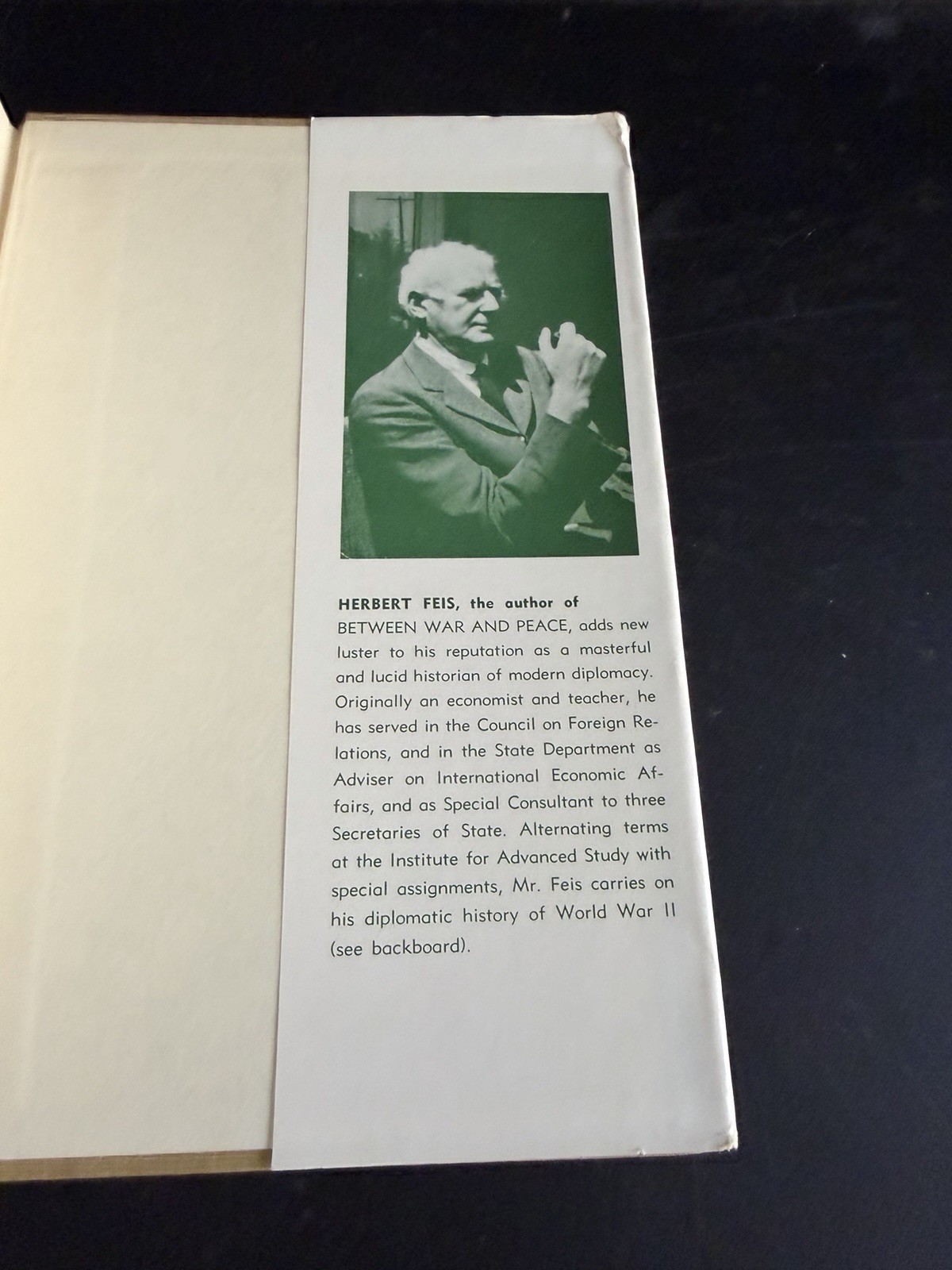 1st Between War and Peace: The Potsdam Conference Herbert Feis HC DJ 1960 WWII
