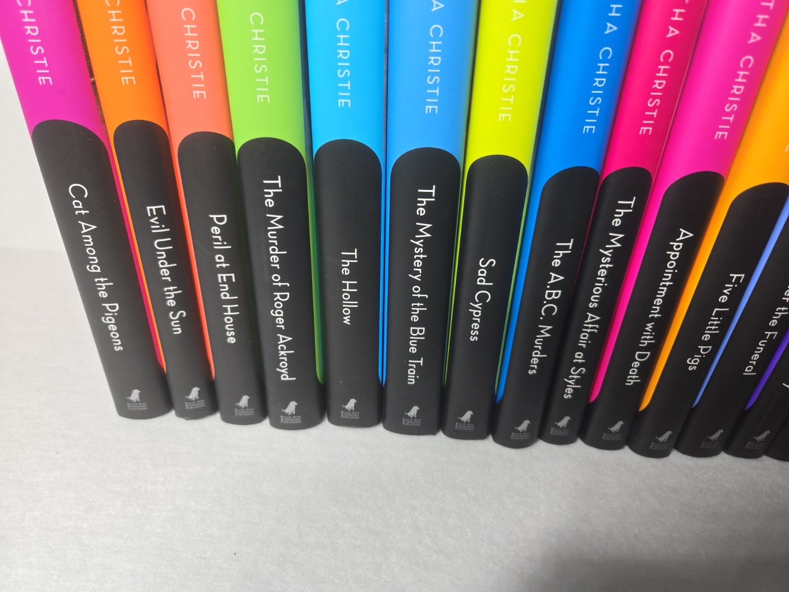 20 Agatha Christie Hercule Poirot & Marple Mystery HC Books Black Dog VG+ Cond