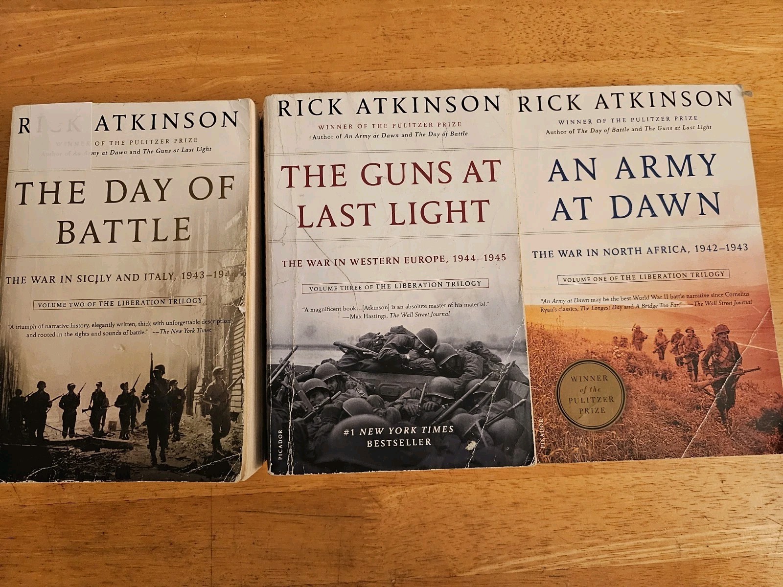 The Liberation Trilogy. Soft Cover Paperback – Rick Atkinson – 3 book set