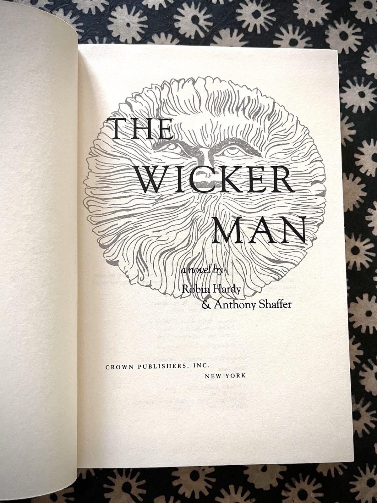 THE WICKER MAN ~ HARDY/SHAFFER (1978, Crown) First Edition HC/DJ Folk Horror