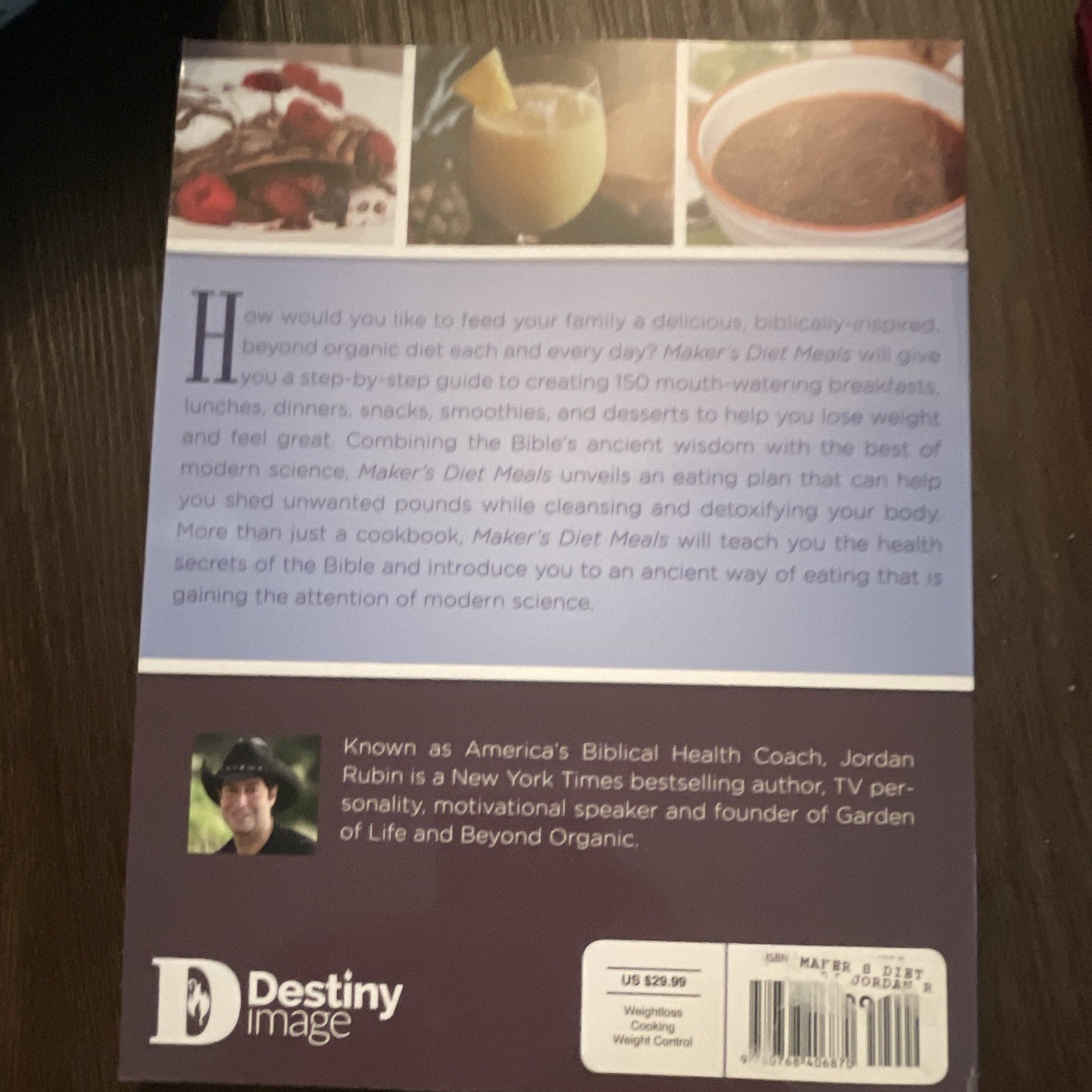 Maker’s Diet Meals Jordan Rubin, Josh Axe, Deb Williams Paperback Cookbook