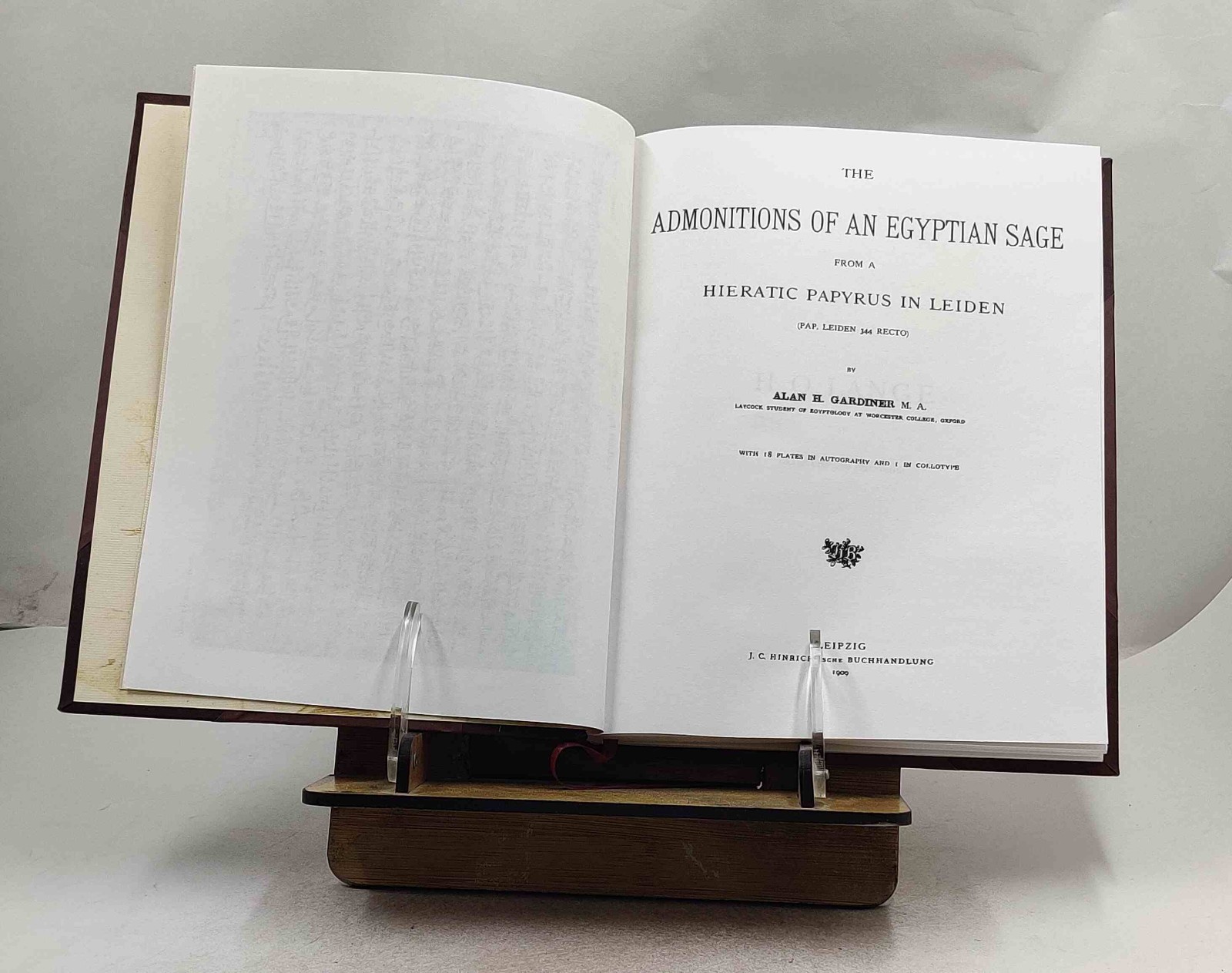 The admonitions of an Egyptian sage From a hieratic papyrus in [Leather Crafted]