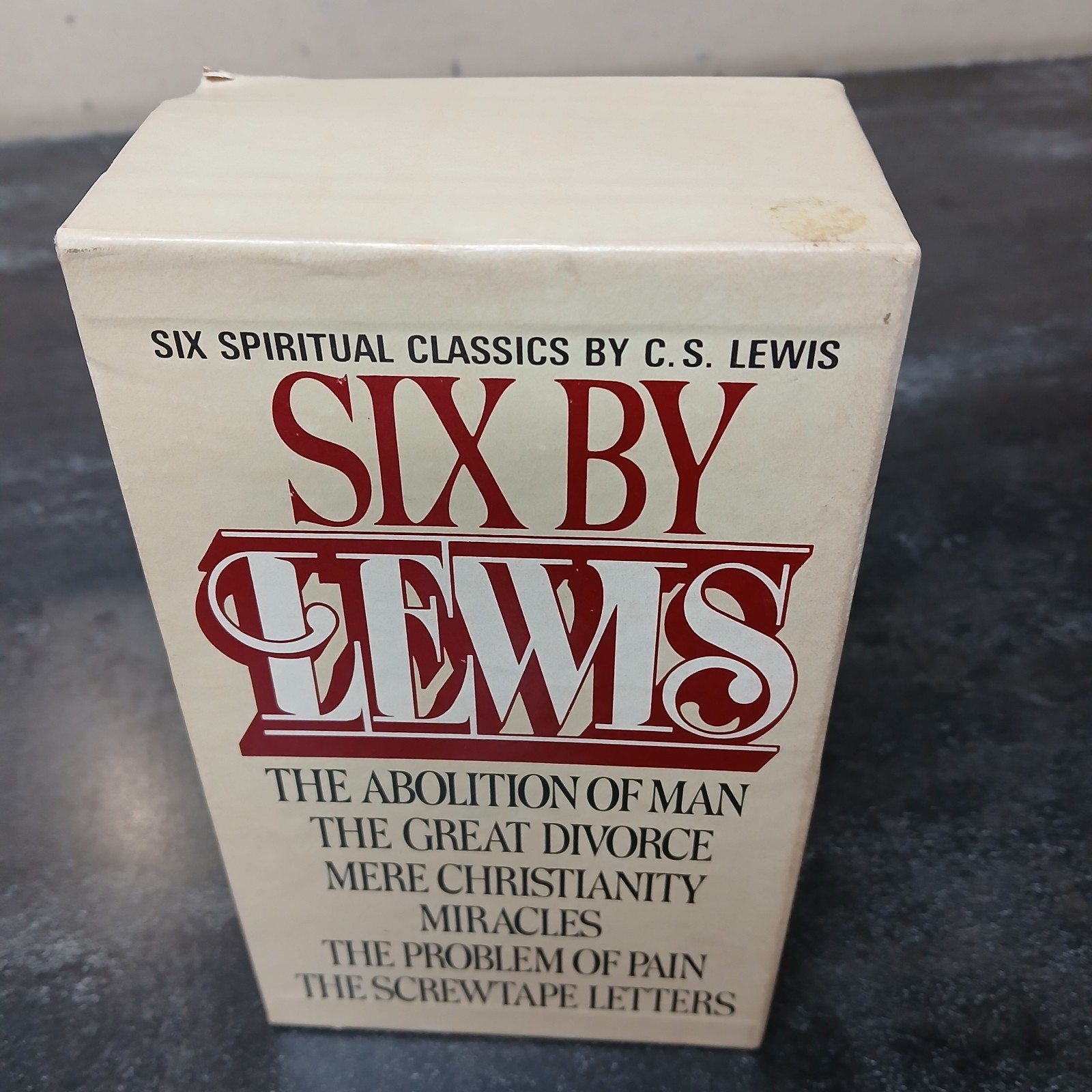 Six by Lewis; C. S. Lewis, Macmillan, 1978, Spiritual Classics, 6 Box Set ACC