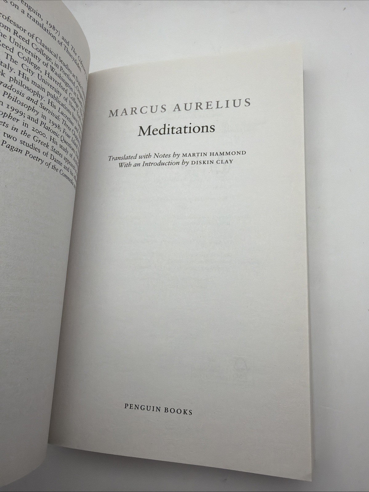 Meditations (Penguin Classics) – paperback Marcus Aurelius|Martin Hammond
