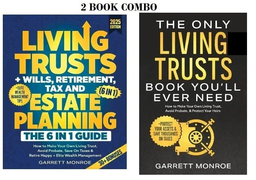 2 BOOK The Only Living Trusts,Living Trusts & Estate Planning PAPERBACK US