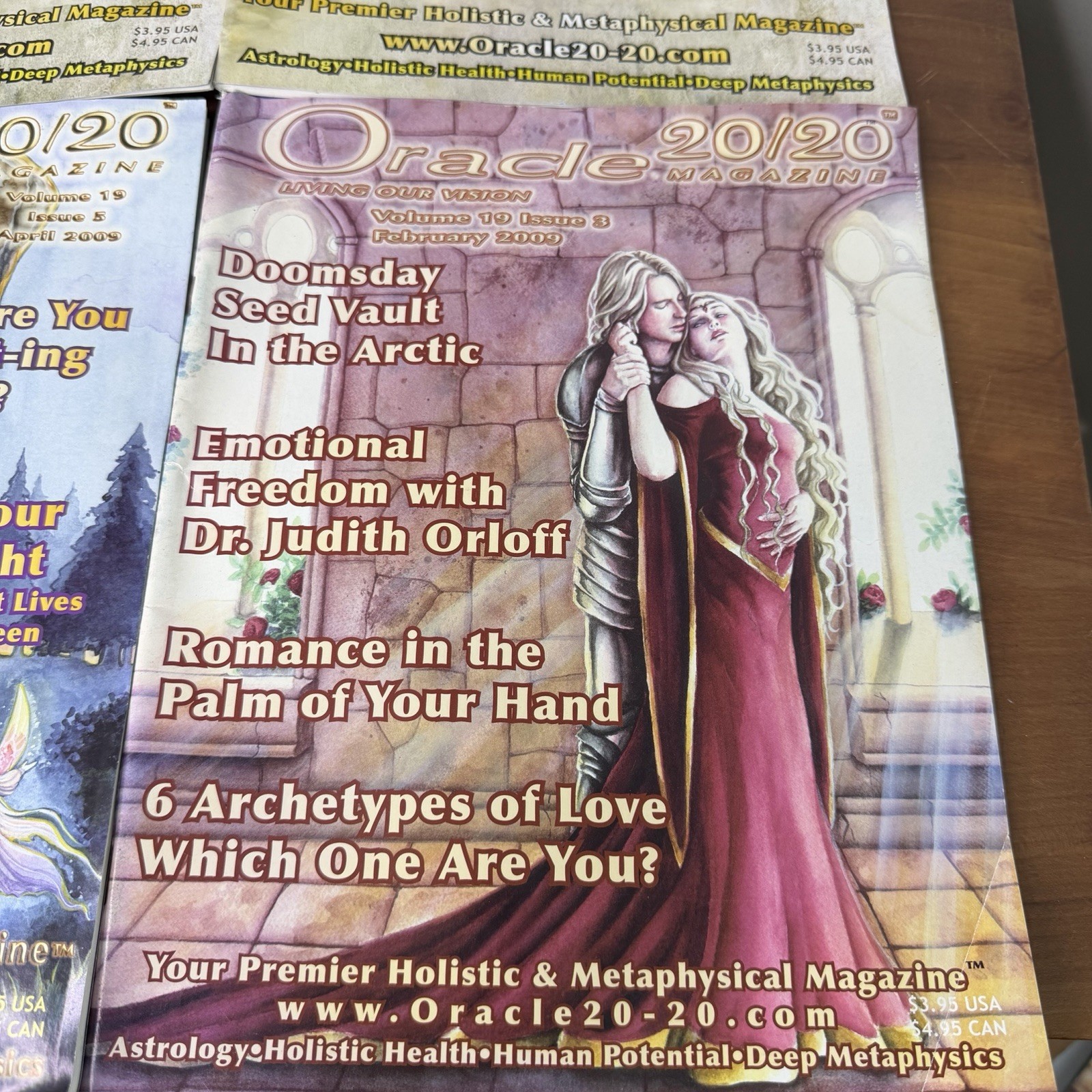 ORACLE 20/20 MAGAZINE LOT OF 8 2000s Metaphysics, Astrology, Witchcraft