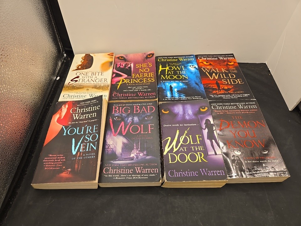 Lot of 8 Novels of the Others Series Books by Christine Warren Paperback