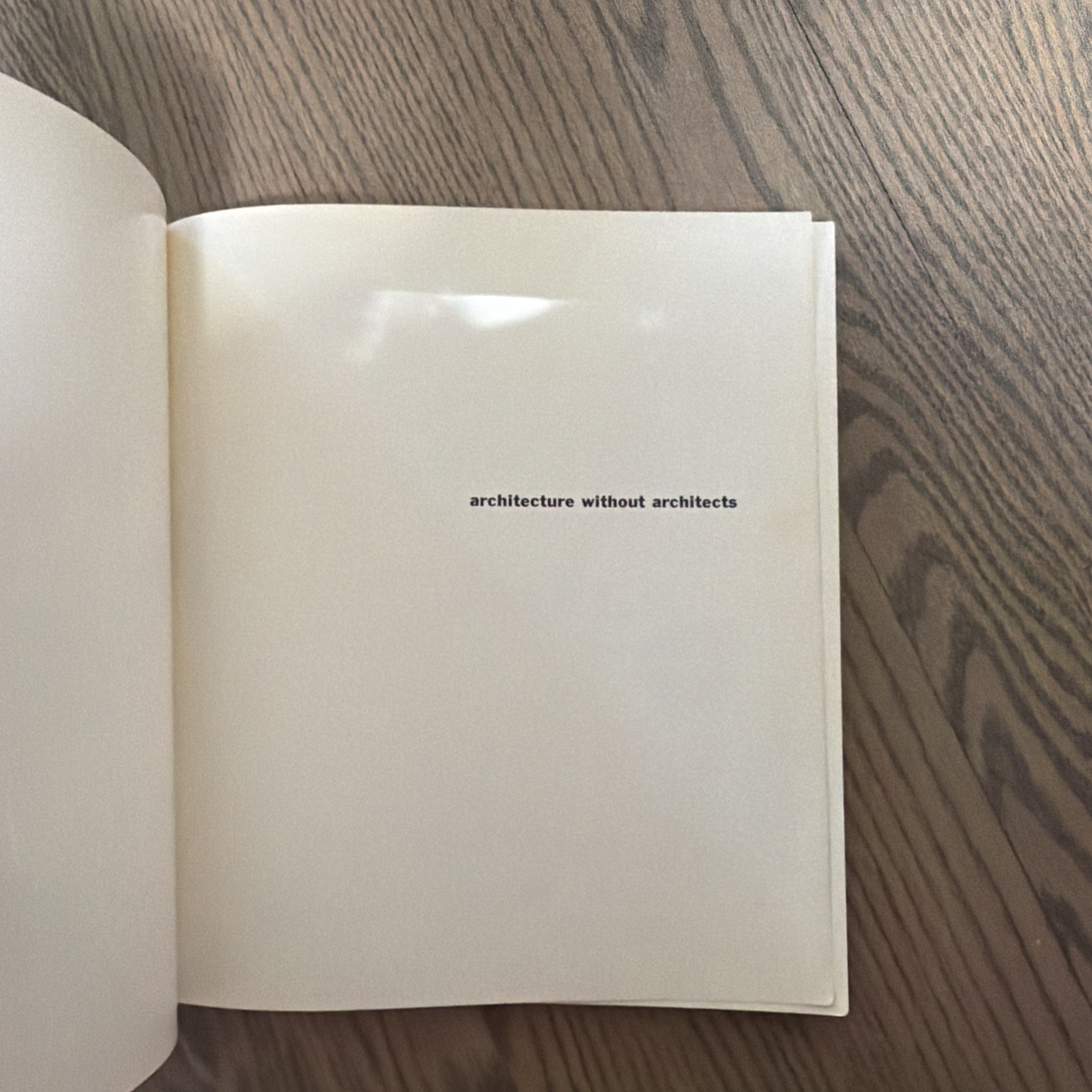 ARCHITECTURE WITHOUT ARCHITECTS by Bernard Rudofsky 1964 Vintage Ancient History
