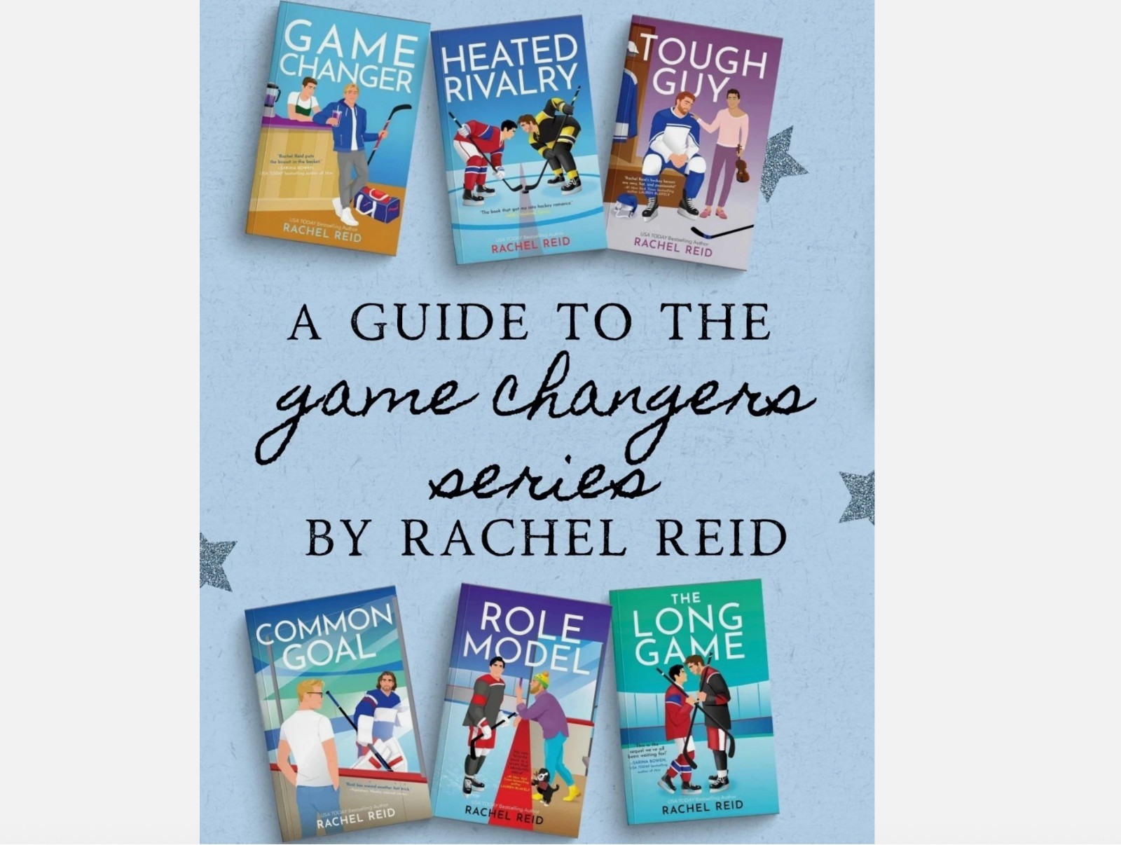 Heated Rivalry, Game Changer…..Rachel Reid 6 book set English Paperback F