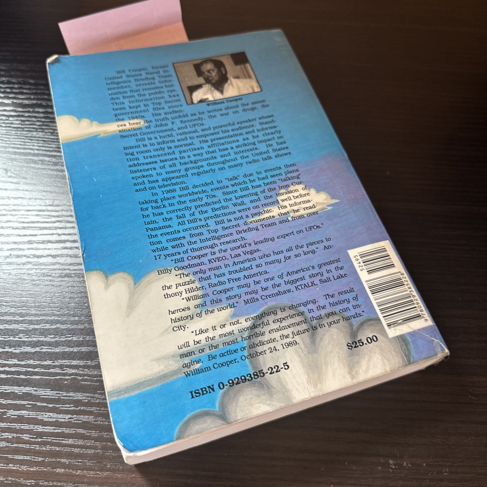 Behold a Pale Horse William Cooper Unrevised 1991 500p Protocols of Zion CFR NWO