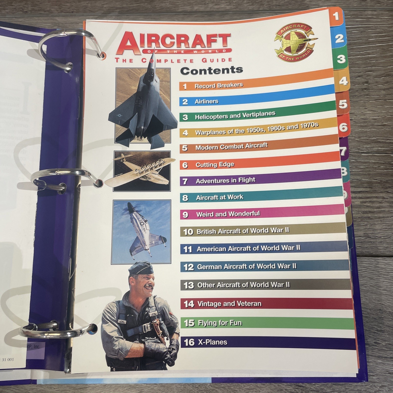 Aircraft of the World: The Complete Guide 1 Binder, 16 Sections 1996 Aerospace