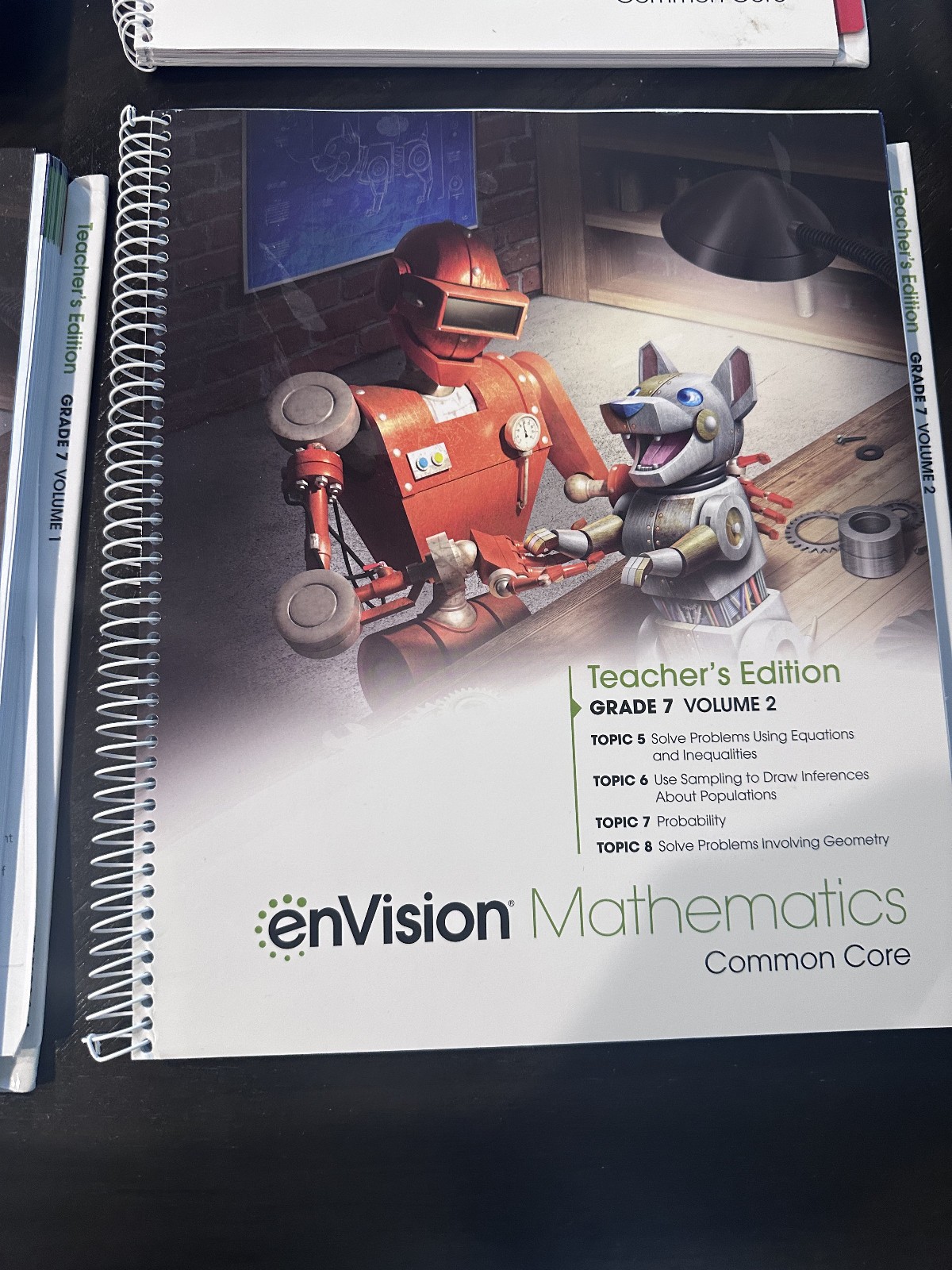 EnVision Mathematics Grade 7 Teachers Edition Volume 2 Savvas Complete 3 Books