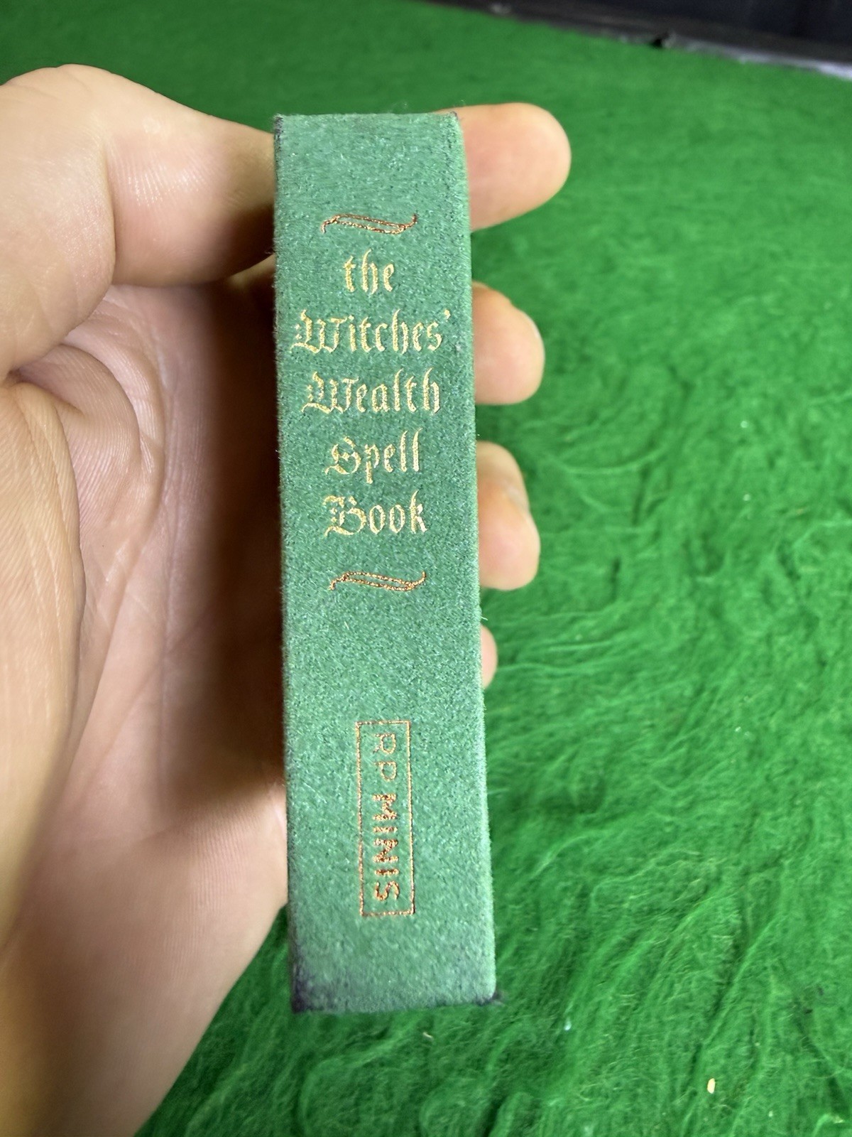 Witches’ Wealth Spell Book Mini Hardcover Gold Gilt Pages Abundance 1st Edition