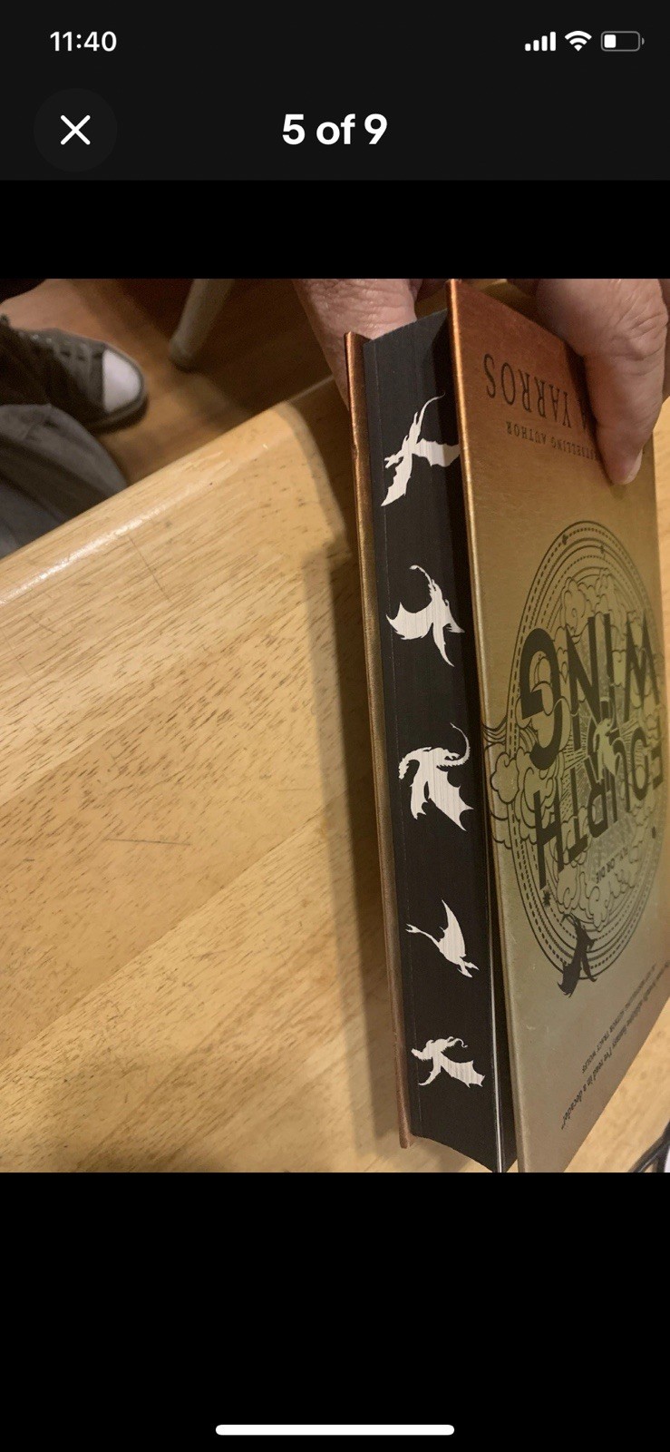 Fourth Wing By Rebecca Yarros 1st Edition 1st Printing Sprayed Edges