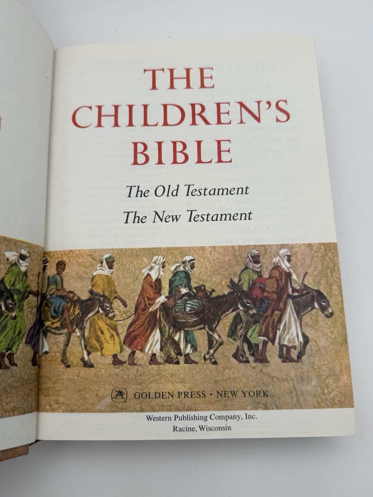 The Children’s Bible Hardcover Illustrated Golden Press 1965 Ages 4-8 OT/NT