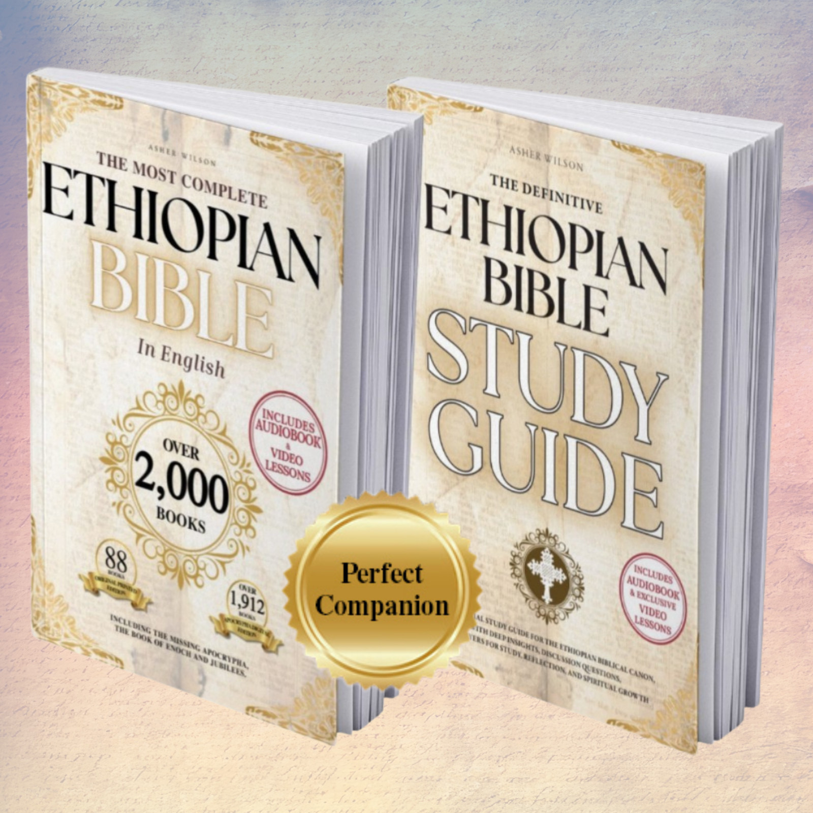 THE COMPLETE ETHIOPIAN BIBLE and ETHIOPIAN BIBLE STUDY GUIDE bundle (HARDCOVER))